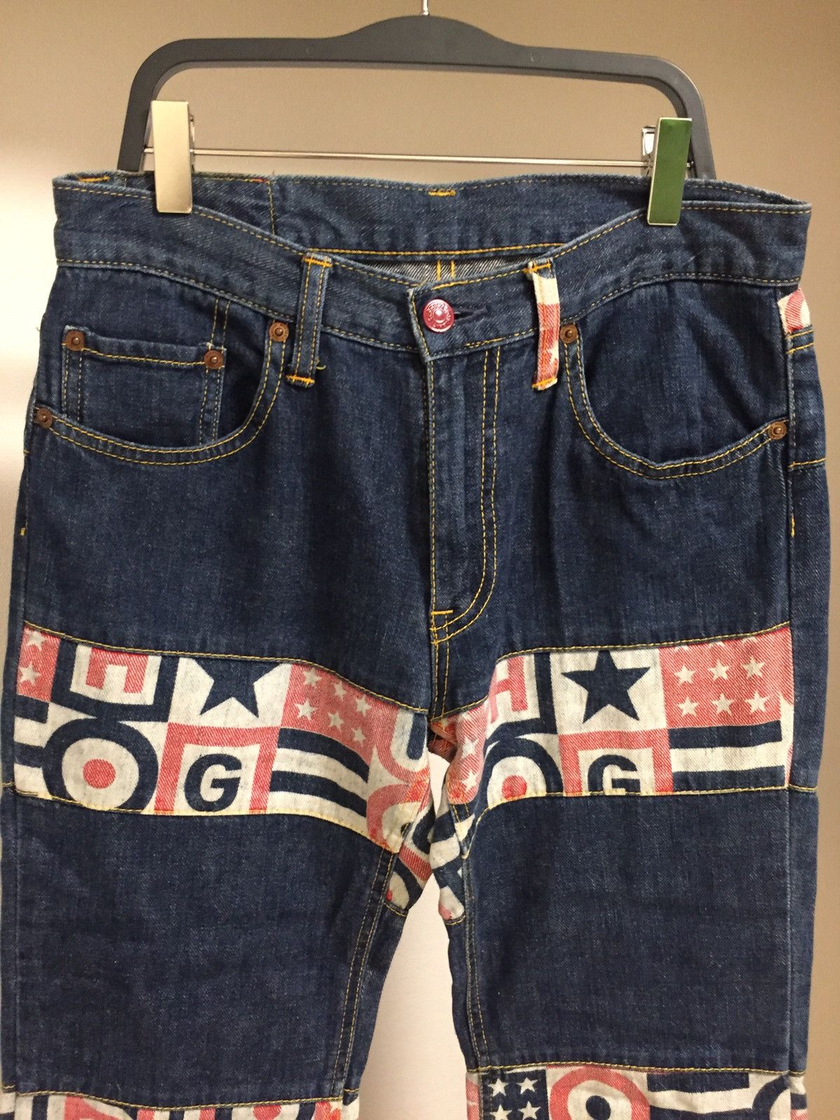 Hysteric Glamour OG Hysteric Glamour 🇺🇸 Patchwork Hagi Flare Denim Supreme Size US 29 - 4 Thumbnail