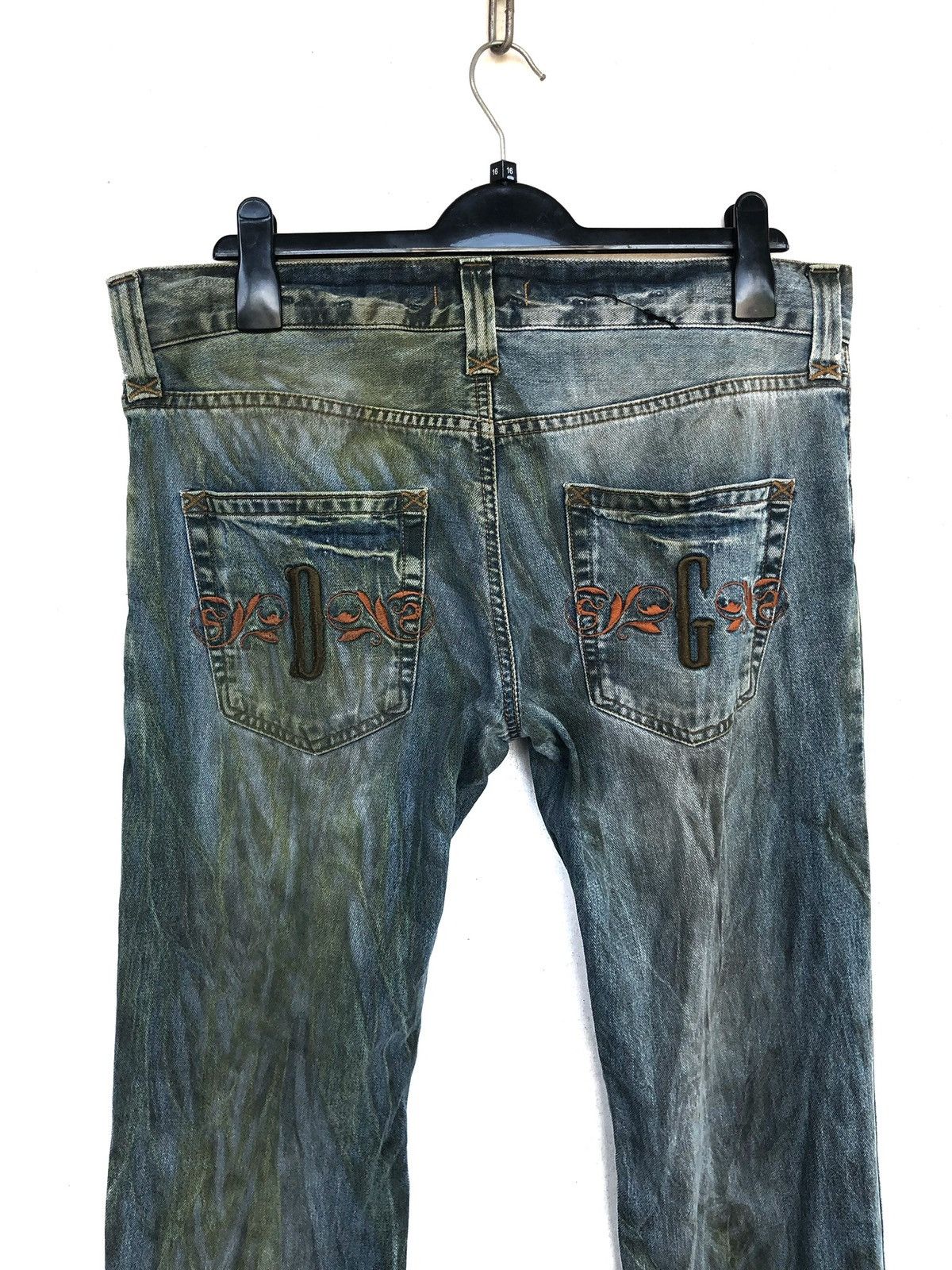 Dolce & Gabbana SS00 D&G Embroidered ™️ Logo Slim Fit Denim Size US 36 / EU 52 - 1 Thumbnail