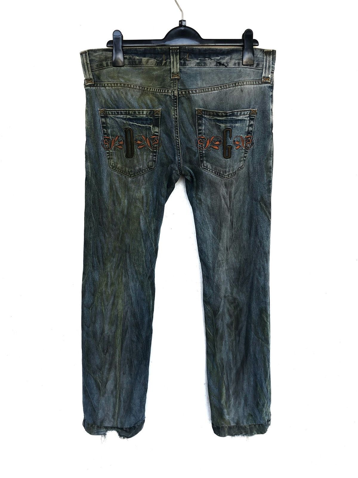 Dolce & Gabbana SS00 D&G Embroidered ™️ Logo Slim Fit Denim Size US 36 / EU 52 - 3 Thumbnail
