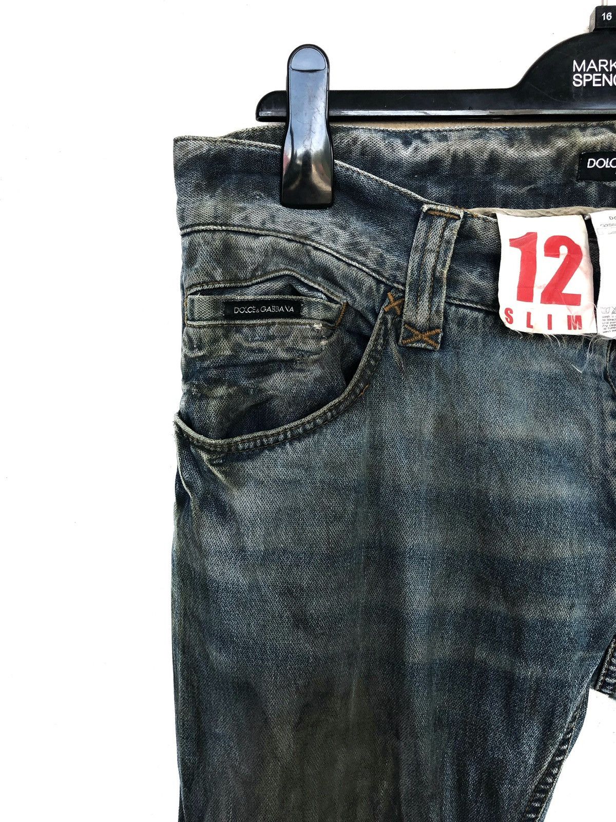 Dolce & Gabbana SS00 D&G Embroidered ™️ Logo Slim Fit Denim Size US 36 / EU 52 - 6 Thumbnail