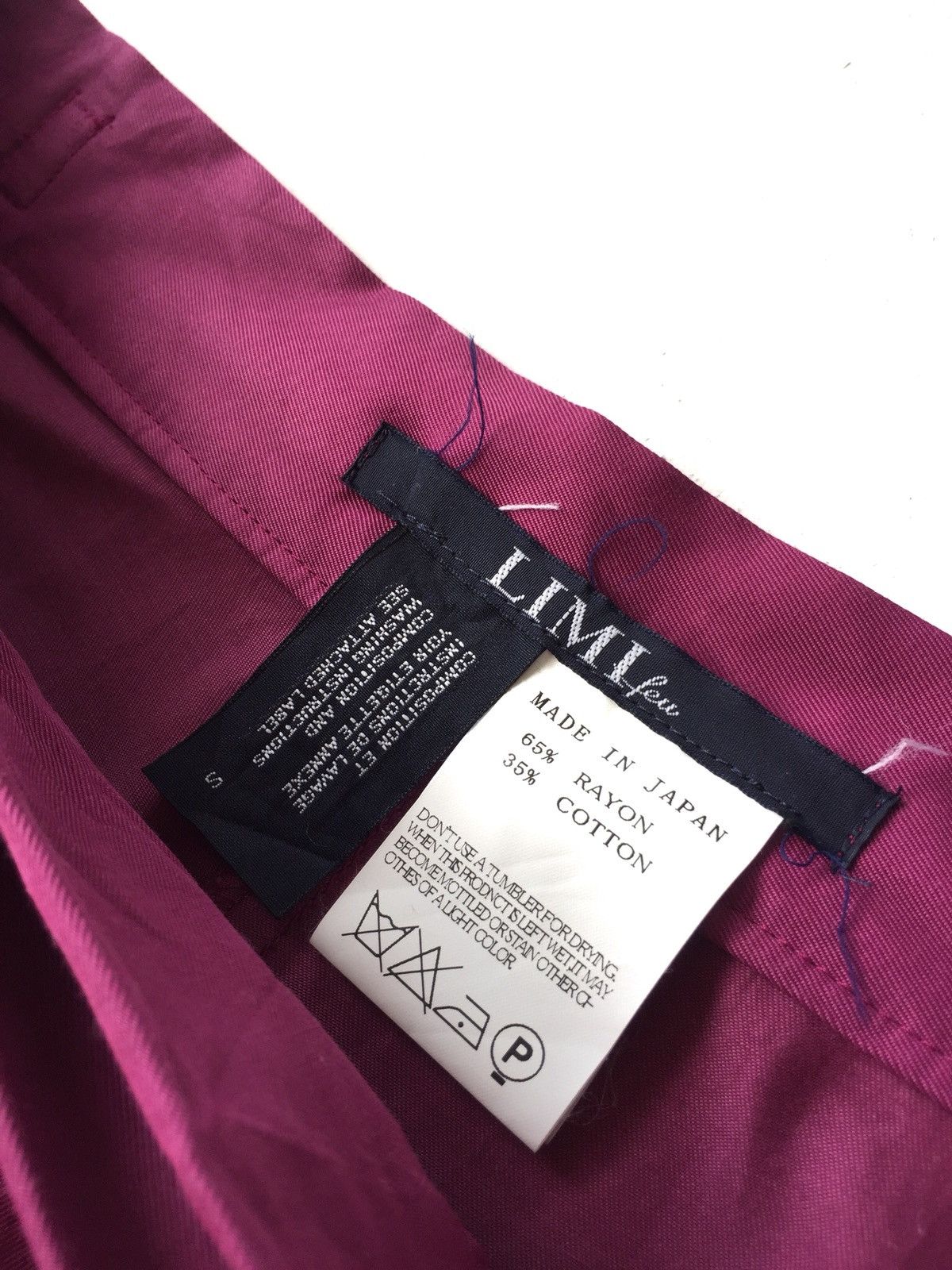 Limi Feu GRAIL🔥Yohji Yamamoto Limi Rayon Blend Fold 🎈Pants Size US 30 / EU 46 - 7 Thumbnail