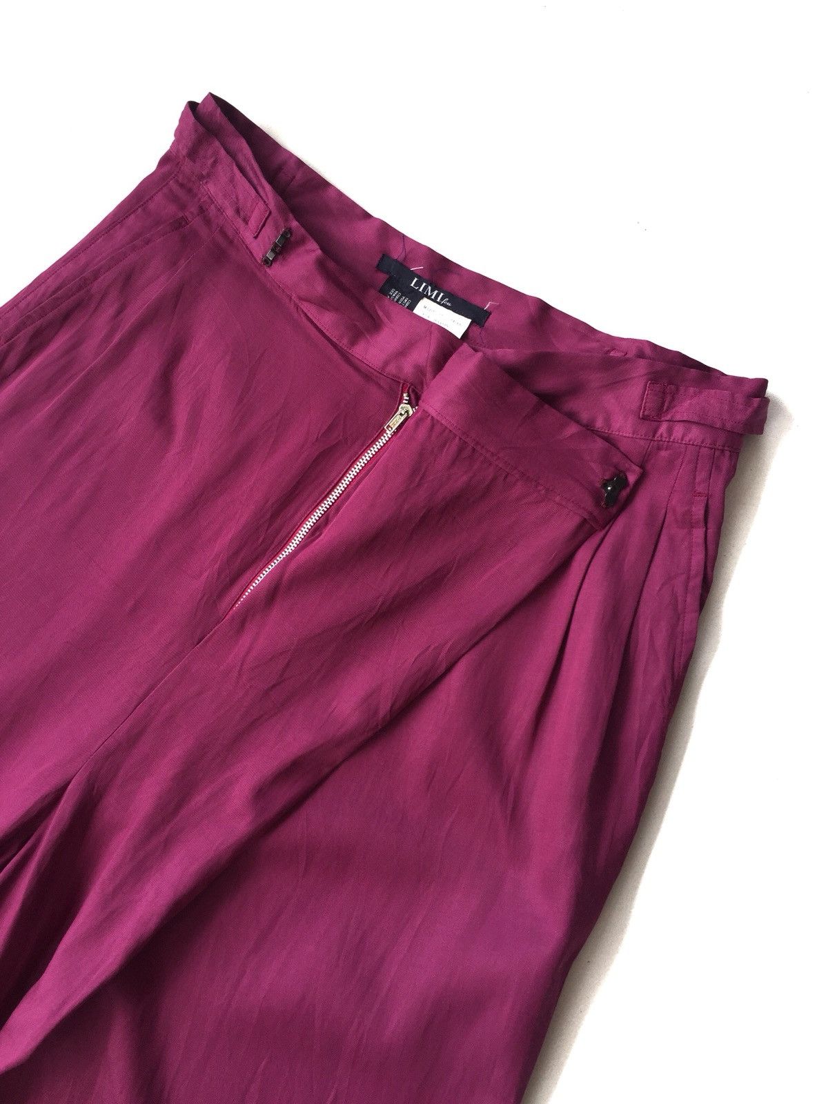 Limi Feu GRAIL🔥Yohji Yamamoto Limi Rayon Blend Fold 🎈Pants Size US 30 / EU 46 - 3 Thumbnail
