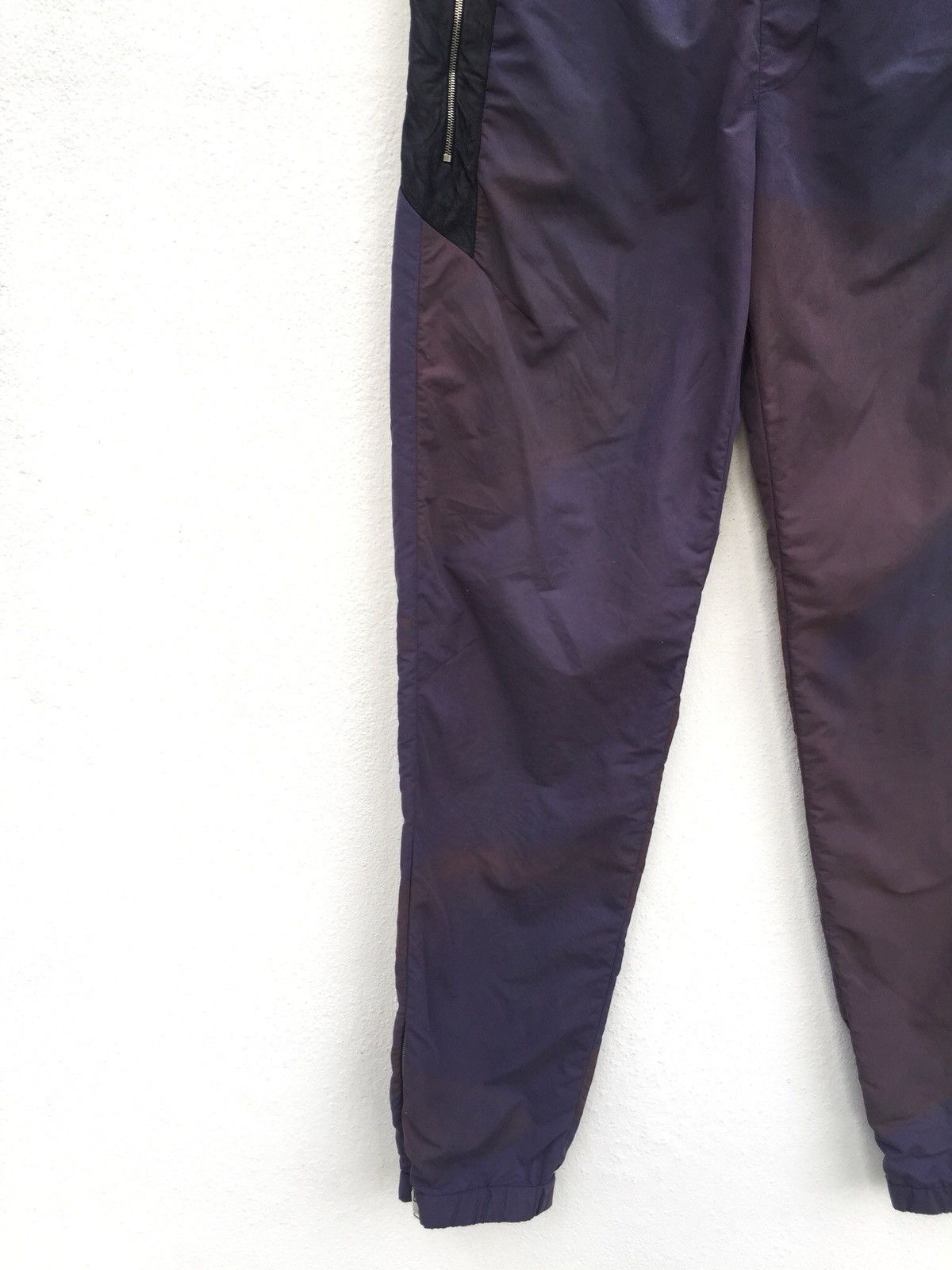 Tim Coppens DOPE🔥"Lux” Slim Leather Trimmed Nylon Jogger Pants Size US 32 / EU 48 - 5 Thumbnail