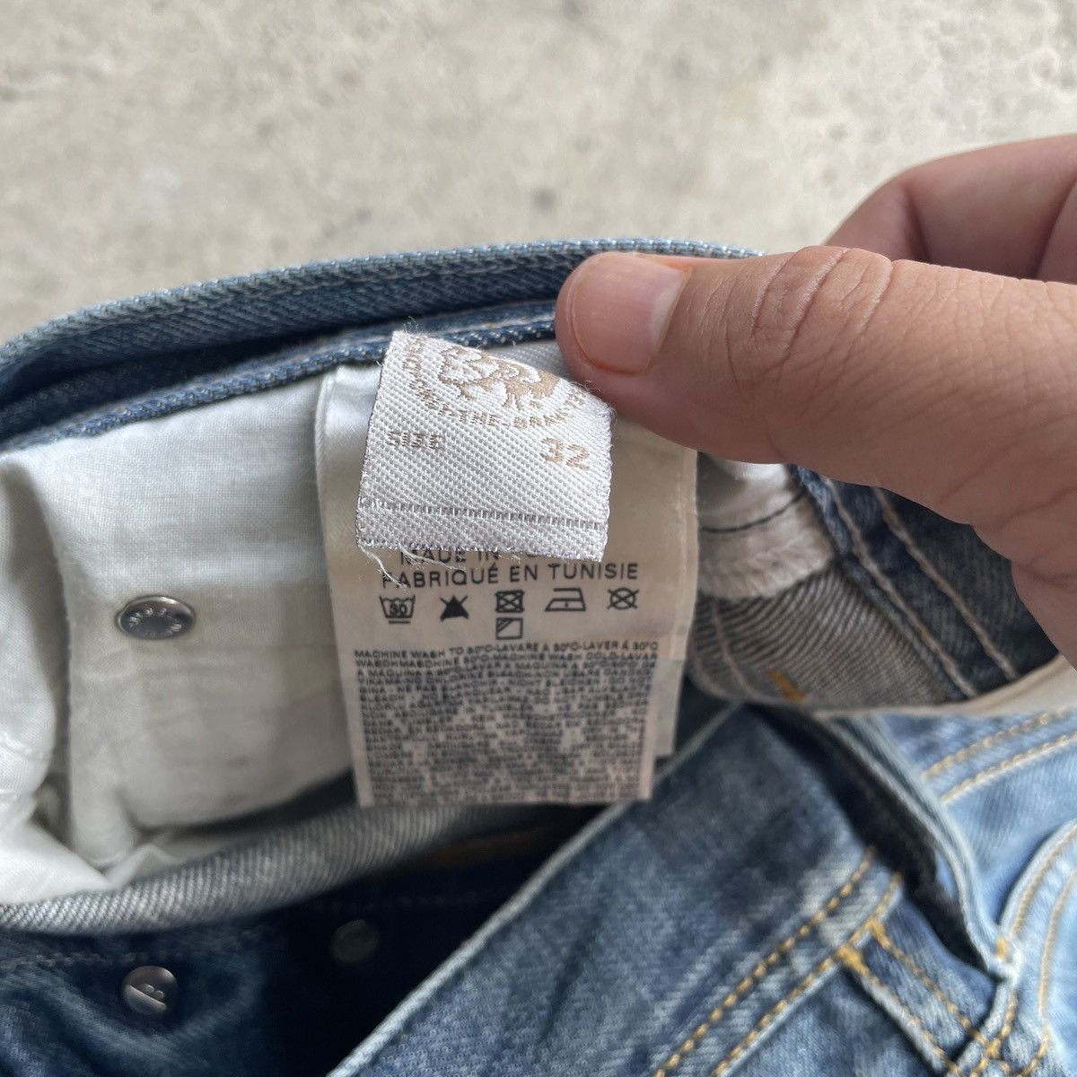 Diesel Vintage Diesel Industry Faded Denim Jeans Pants Fly Button Size US 33 - 11 Thumbnail