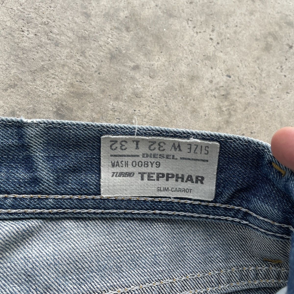 Diesel Vintage Diesel Industry Faded Denim Jeans Pants Fly Button Size US 33 - 10 Thumbnail