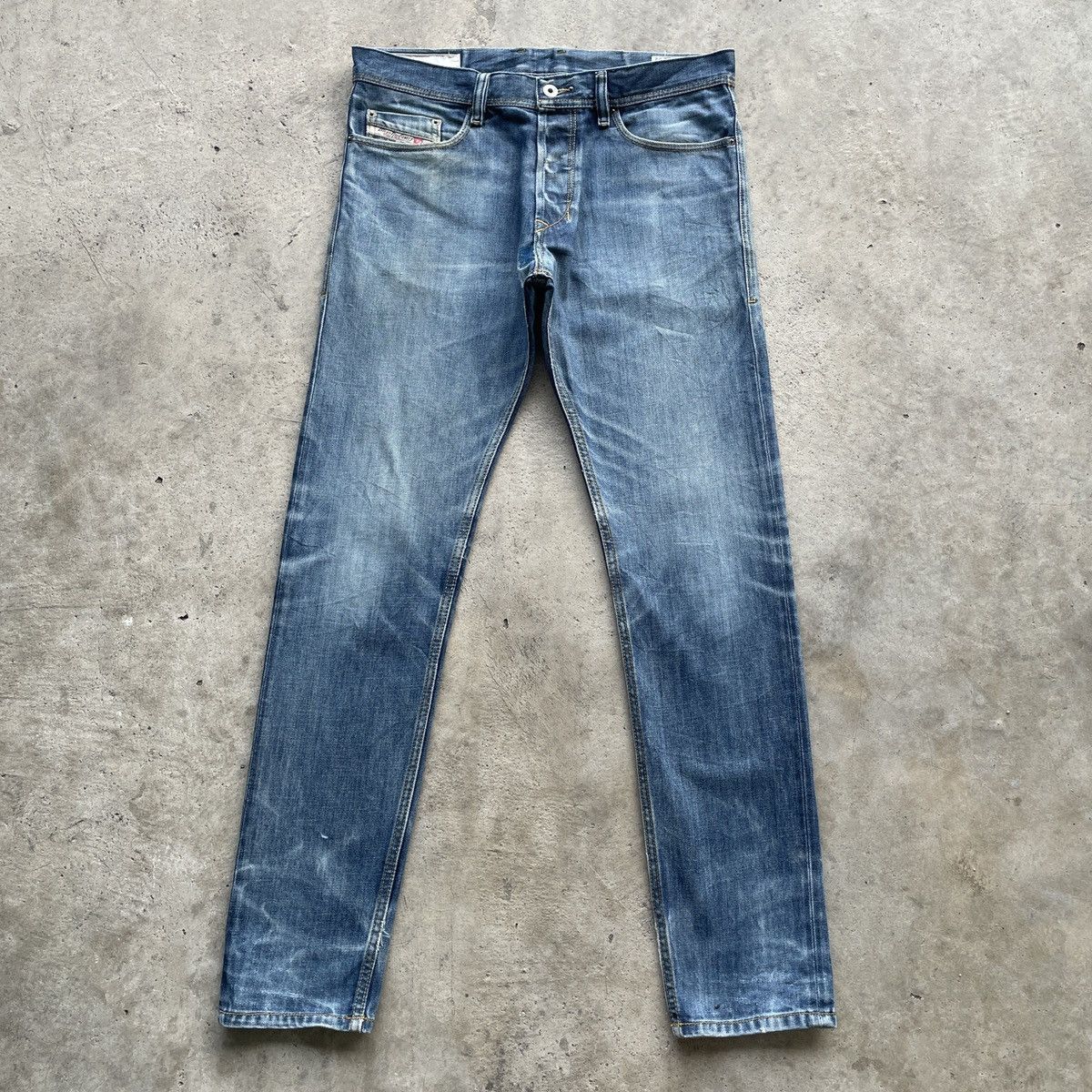 Diesel Vintage Diesel Industry Faded Denim Jeans Pants Fly Button Size US 33 - 1 Thumbnail