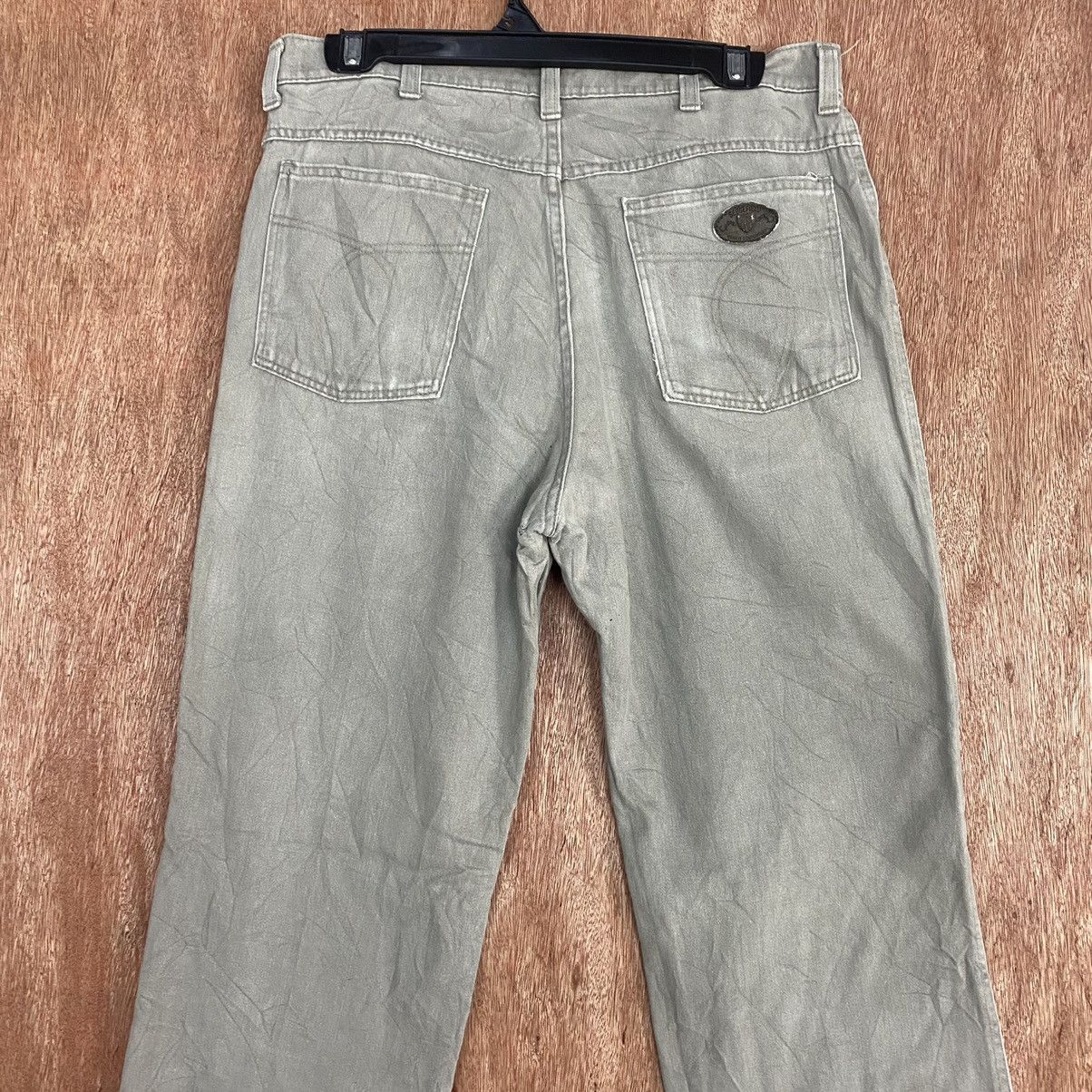 Wrangler DL Wrangler Grey Straight distressed sashiko Pants #c776 Size US 30 / EU 46 - 10 Thumbnail