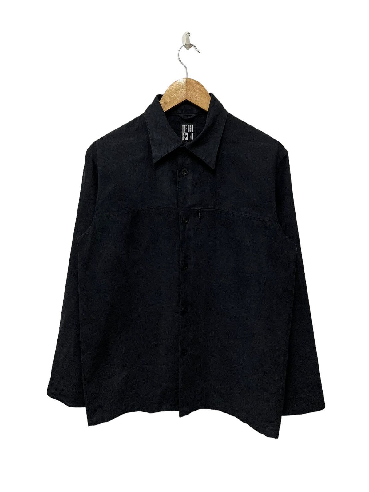 Hiroko Koshino Homme silk velvet shirt