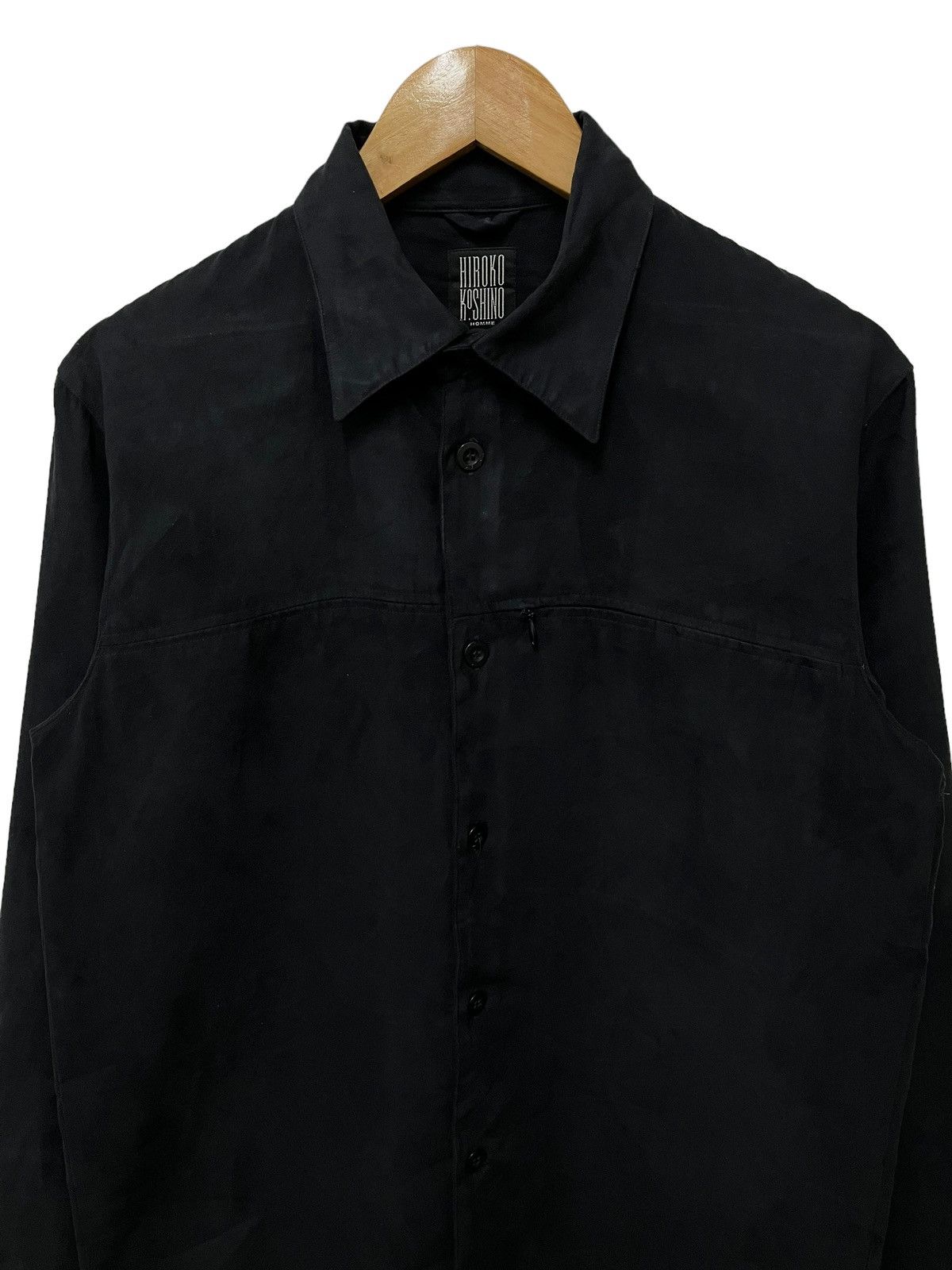 Designer × Hiroko Koshino Homme Hiroko Koshino Homme silk velvet shirt Size M / US 6-8 / IT 42-44 - 2 Thumbnail