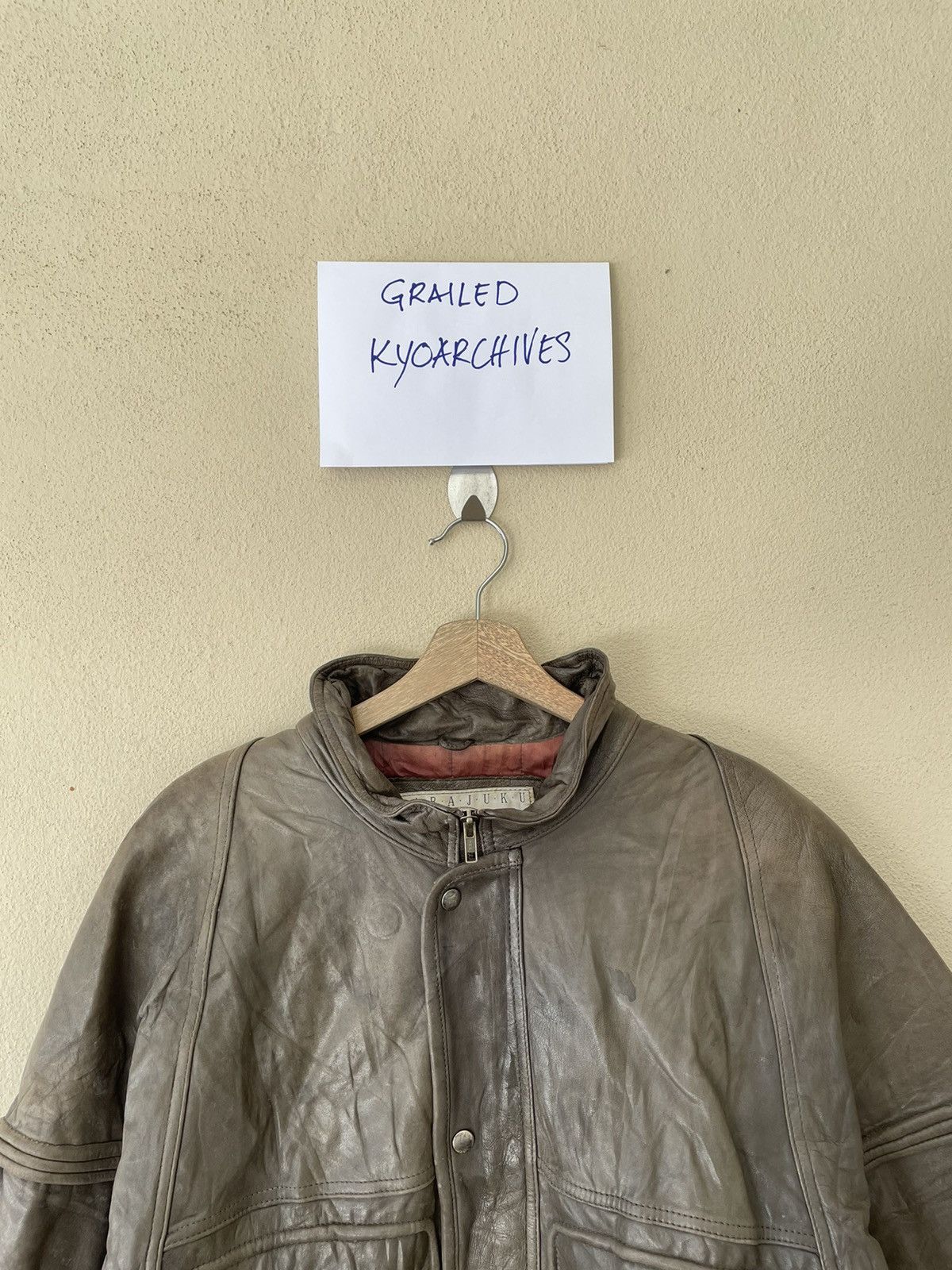 Japanese Brand HARAJUKU MOTHER LEATHER JACKET Size US L / EU 52-54 / 3 - 3 Thumbnail