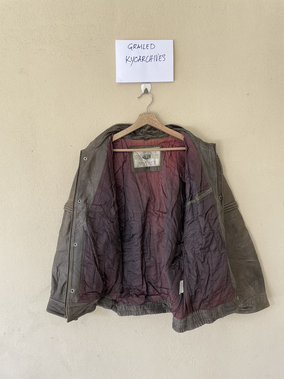 Japanese Brand HARAJUKU MOTHER LEATHER JACKET Size US L / EU 52-54 / 3 - 11 Thumbnail