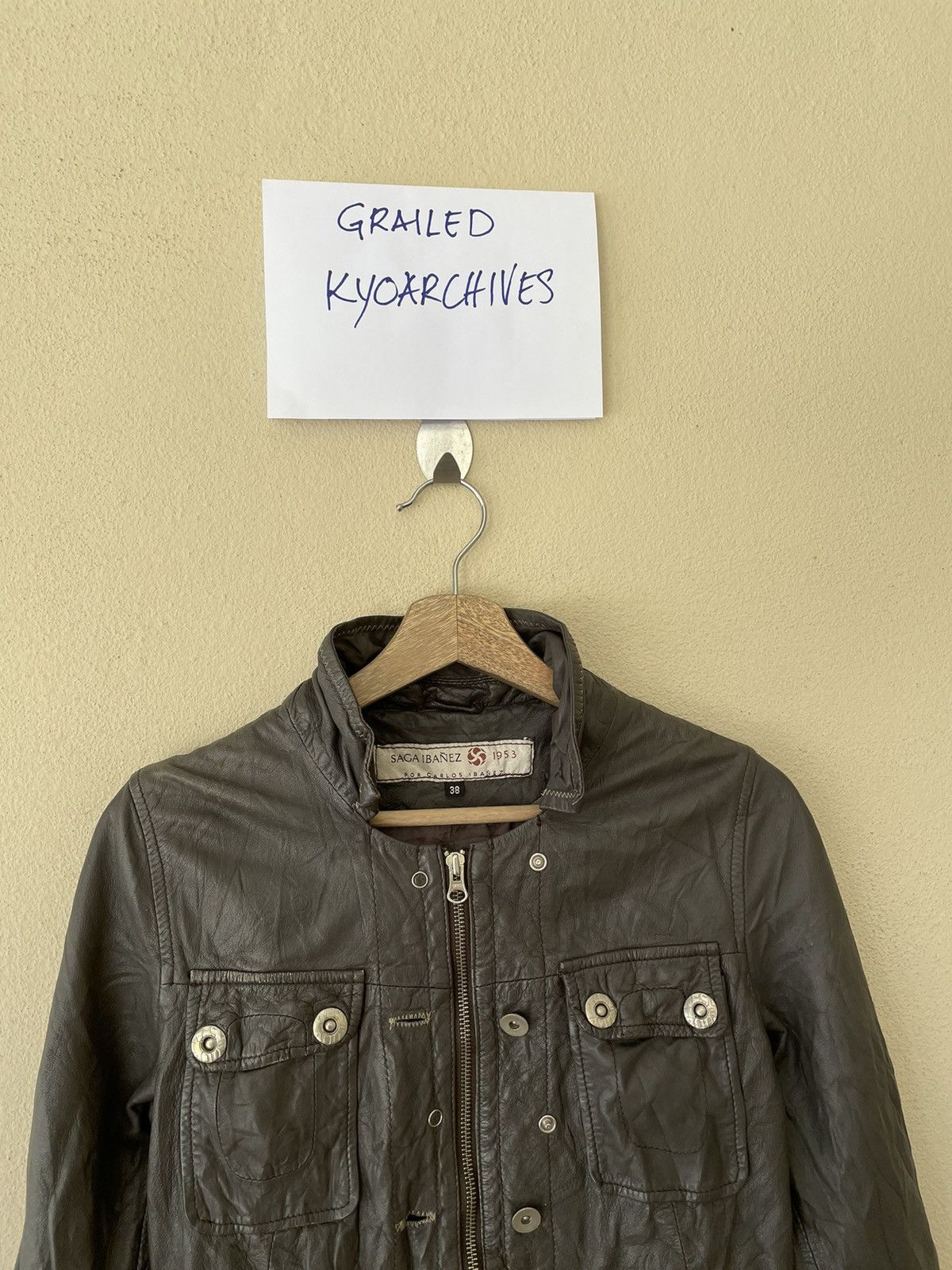Other SAGA IBANEZ SCARTISH LEATHER JACKET Size US S / EU 44-46 / 1 - 3 Thumbnail