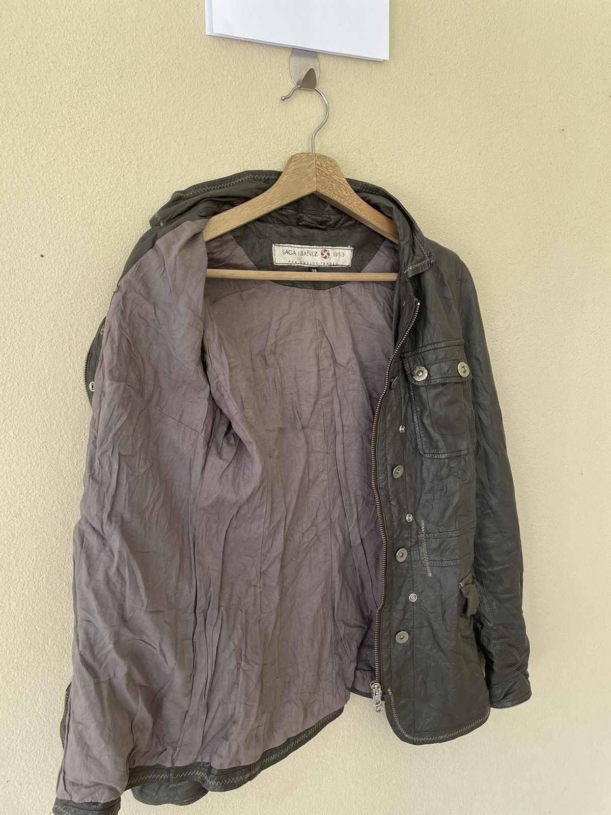 Other SAGA IBANEZ SCARTISH LEATHER JACKET Size US S / EU 44-46 / 1 - 8 Thumbnail