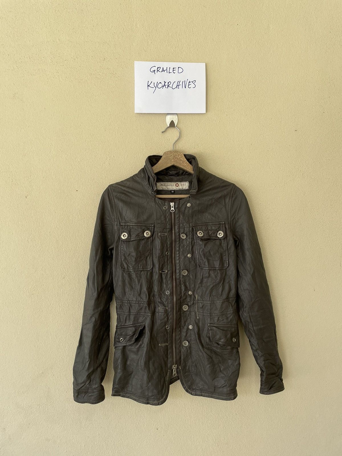 Other SAGA IBANEZ SCARTISH LEATHER JACKET Size US S / EU 44-46 / 1 - 1 Thumbnail