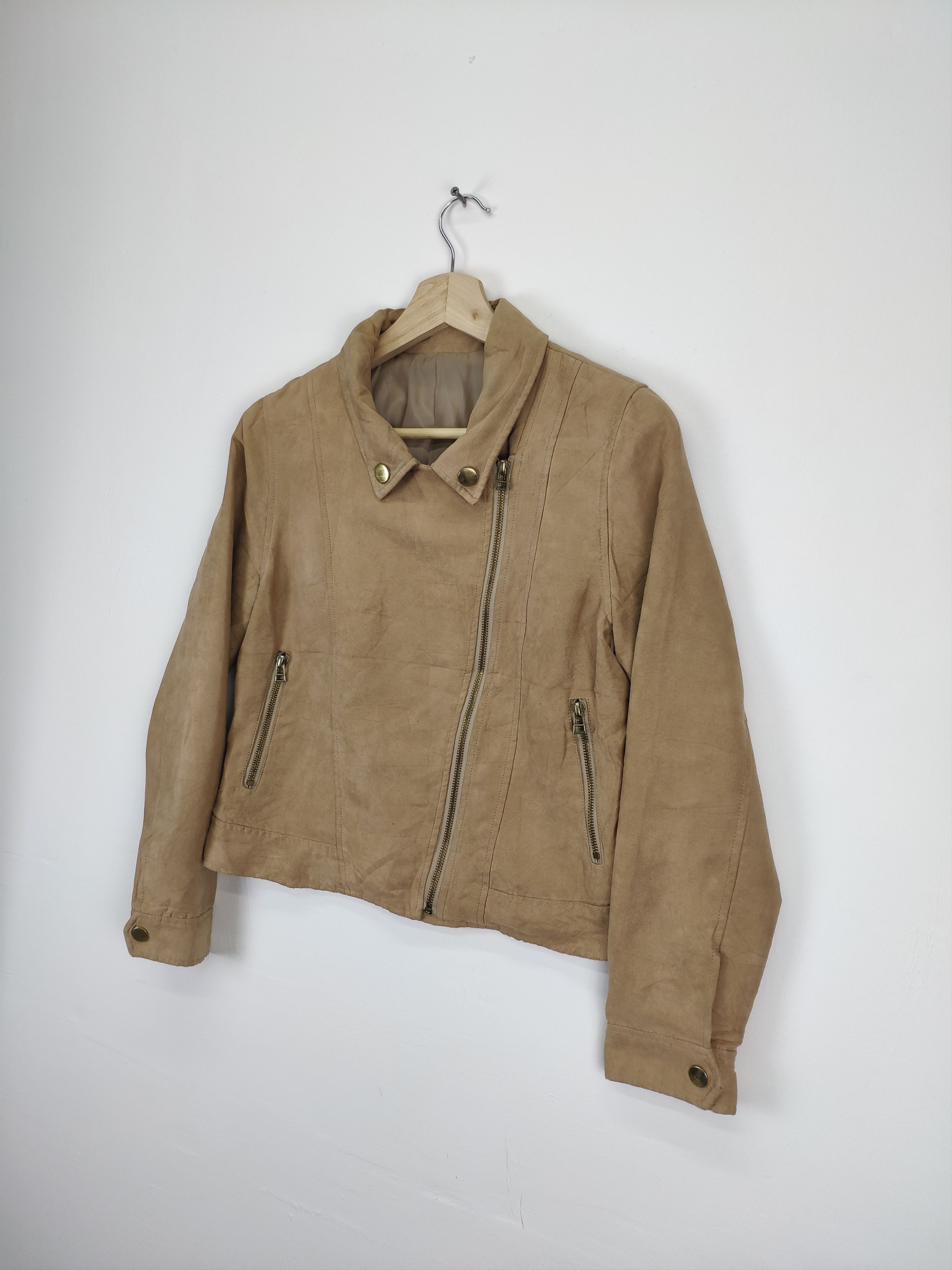 Japanese Brand × Le Grande Bleu (L.G.B.) × Vintage Steal 💥 Vintage Motorcycle Style Jacket Double Collar Size S / US 4 / IT 40 - 2 Thumbnail