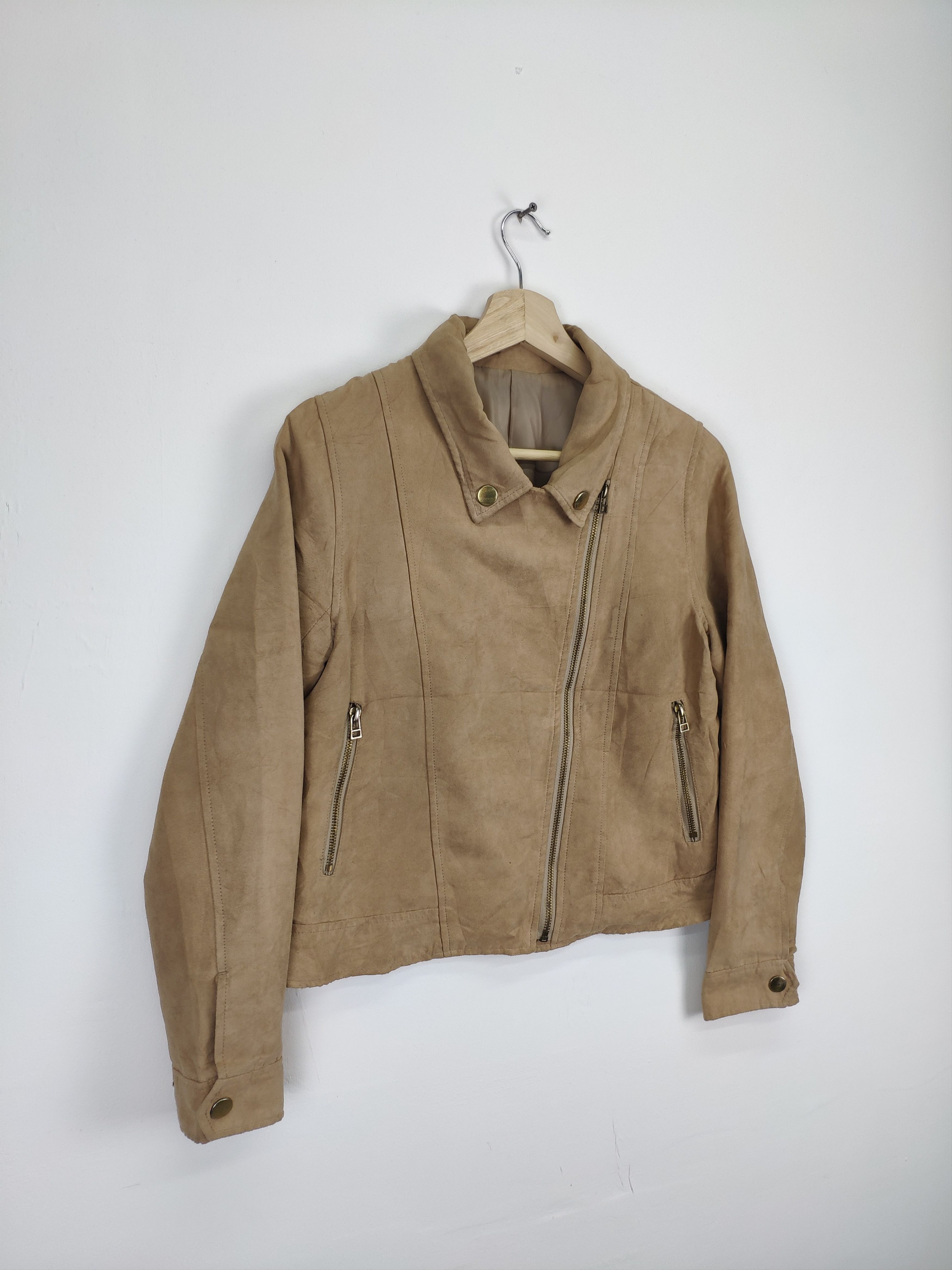 Japanese Brand × Le Grande Bleu (L.G.B.) × Vintage Steal 💥 Vintage Motorcycle Style Jacket Double Collar Size S / US 4 / IT 40 - 3 Thumbnail