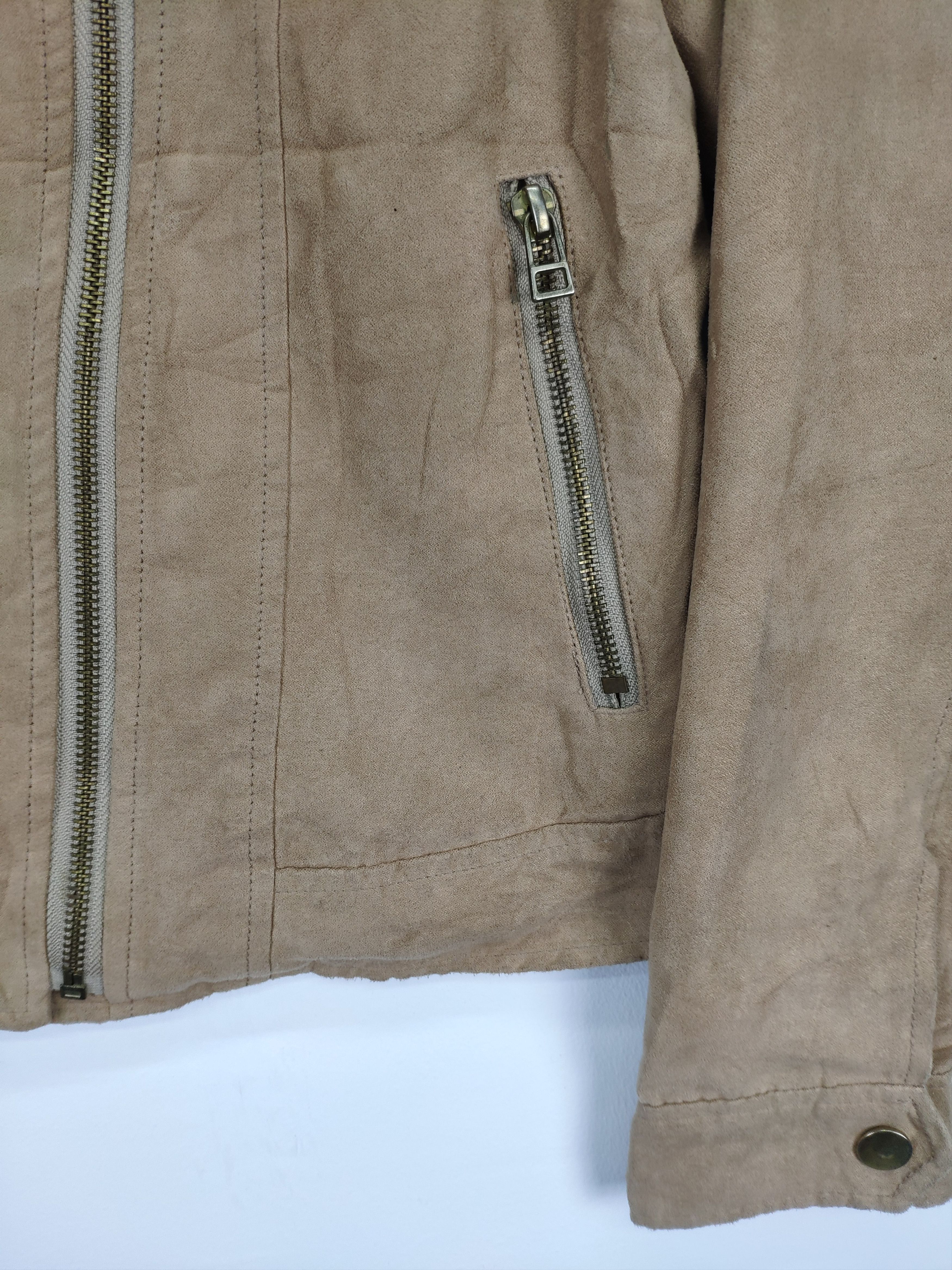 Japanese Brand × Le Grande Bleu (L.G.B.) × Vintage Steal 💥 Vintage Motorcycle Style Jacket Double Collar Size S / US 4 / IT 40 - 6 Thumbnail