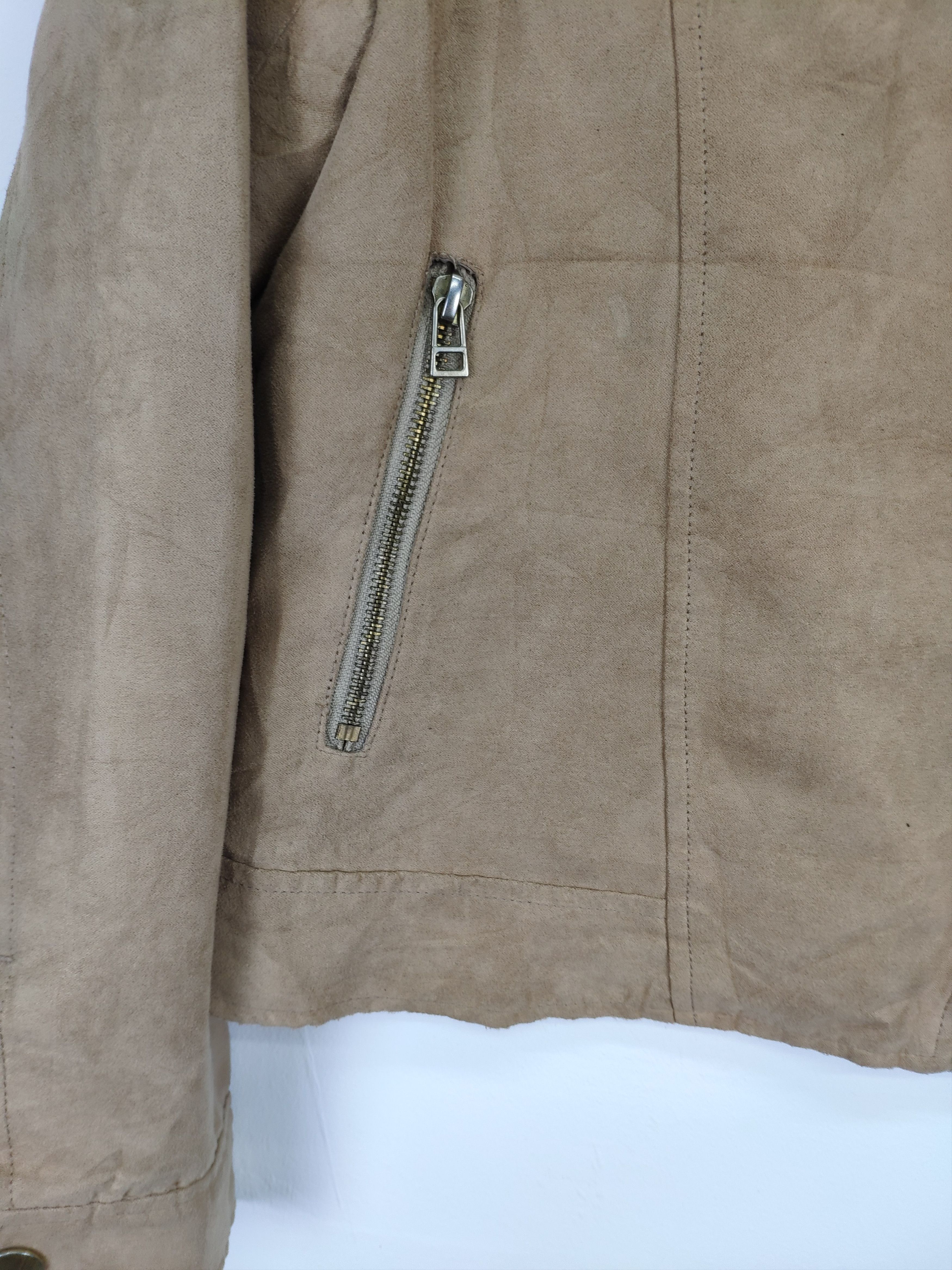 Japanese Brand × Le Grande Bleu (L.G.B.) × Vintage Steal 💥 Vintage Motorcycle Style Jacket Double Collar Size S / US 4 / IT 40 - 7 Thumbnail