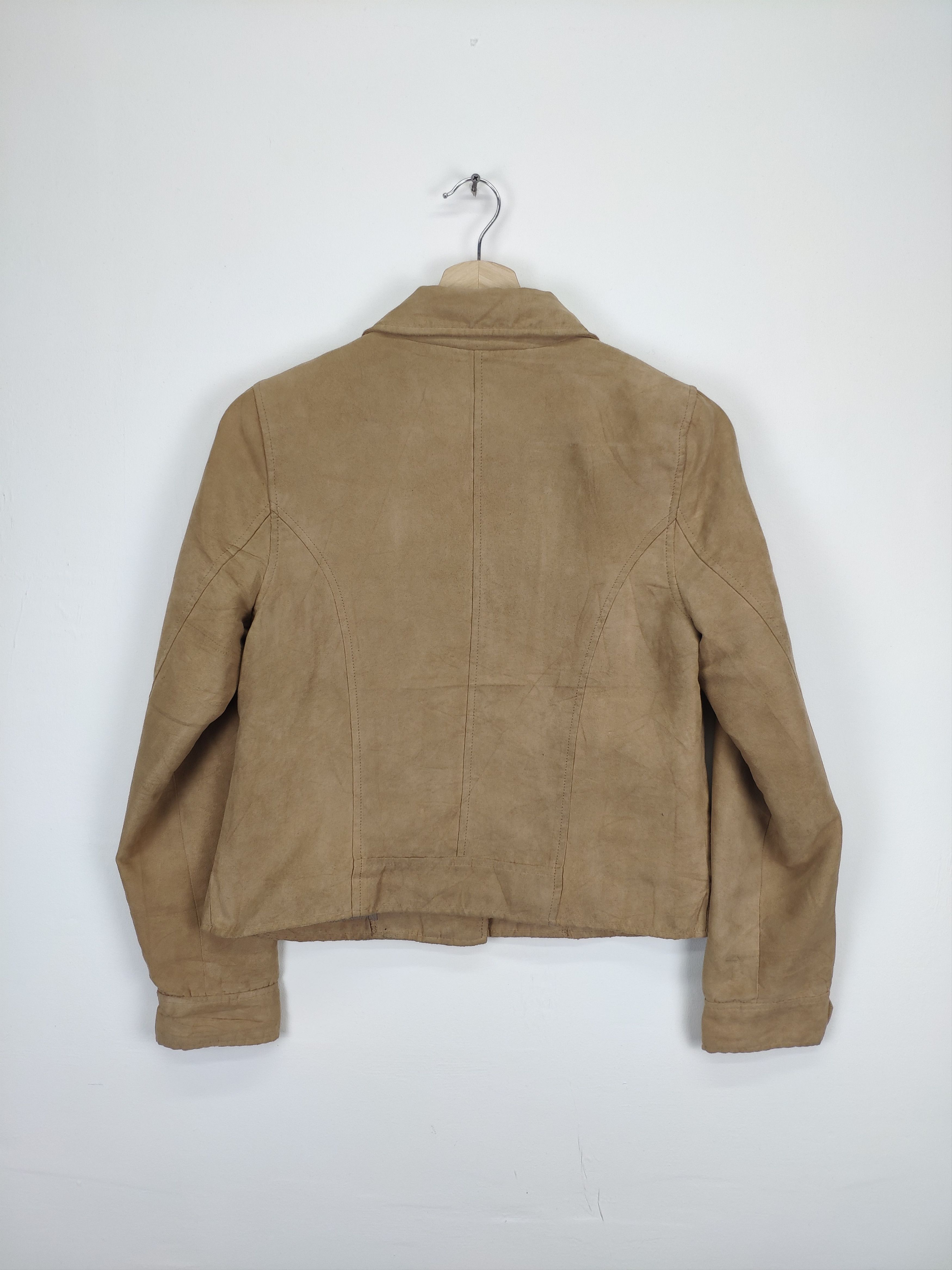 Japanese Brand × Le Grande Bleu (L.G.B.) × Vintage Steal 💥 Vintage Motorcycle Style Jacket Double Collar Size S / US 4 / IT 40 - 12 Thumbnail