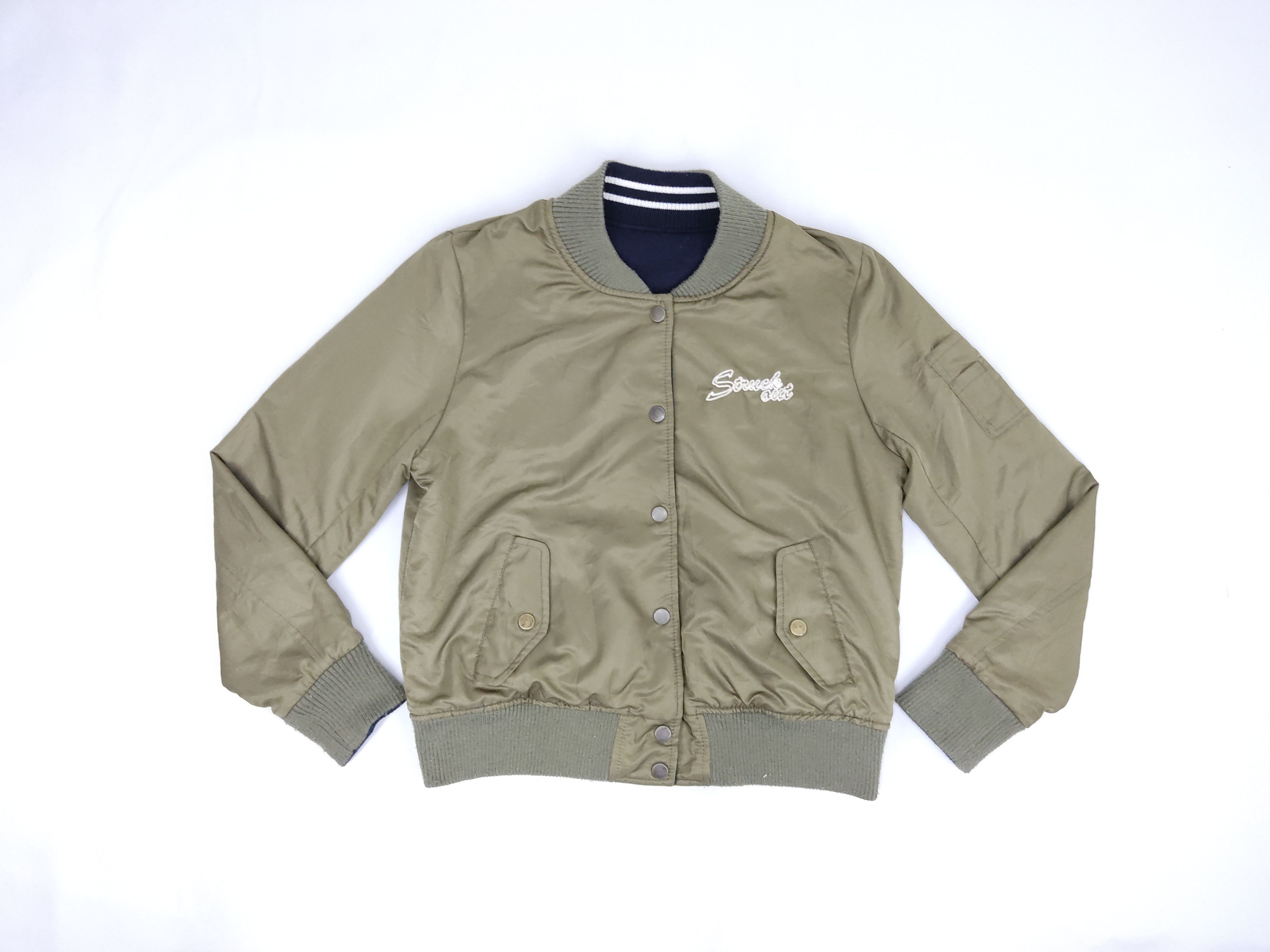 Japanese Brand Bomber Jacket Reversible Military Army Fashion Varsity Size M / US 6-8 / IT 42-44 - 1 Thumbnail