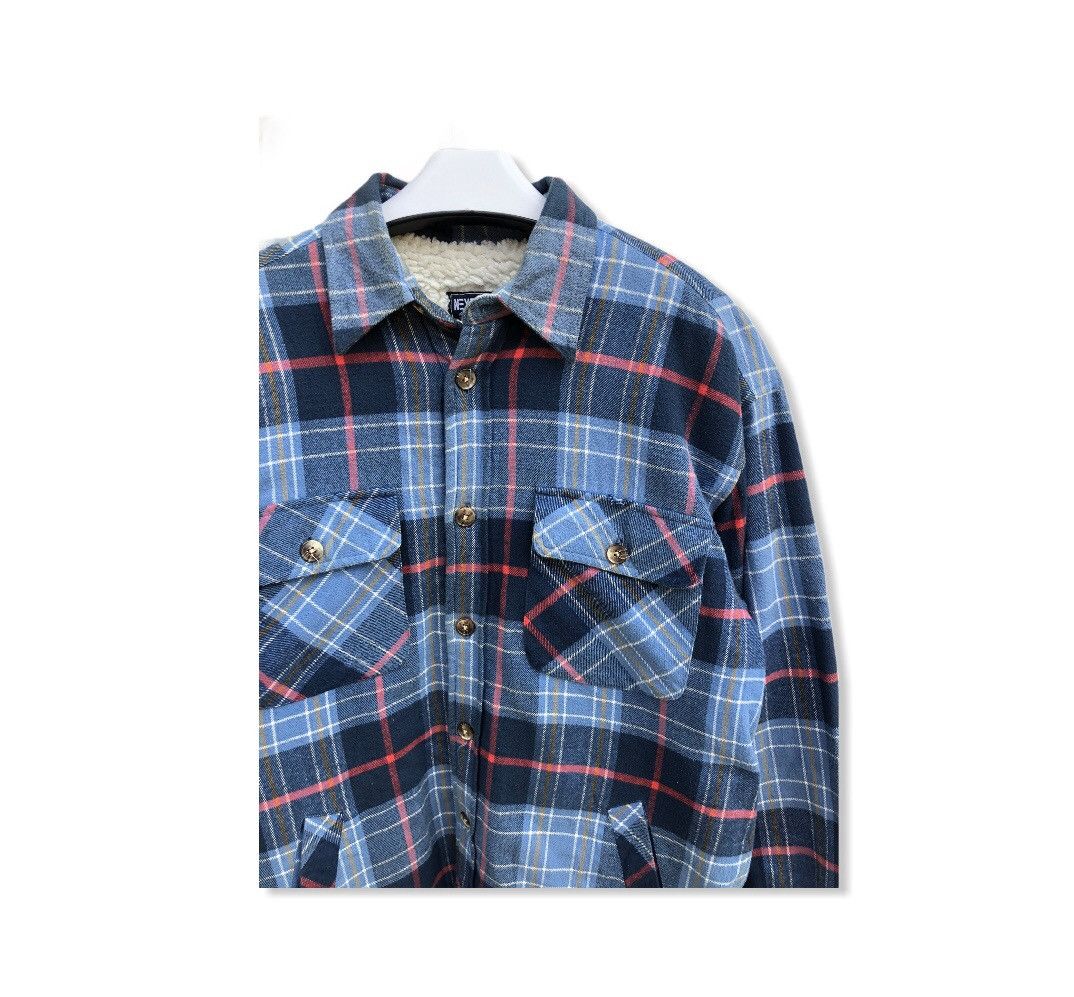 Flannel × Vintage Vintage Next Stage Checked Plaid Tartan Jacket Size US L / EU 52-54 / 3 - 2 Thumbnail