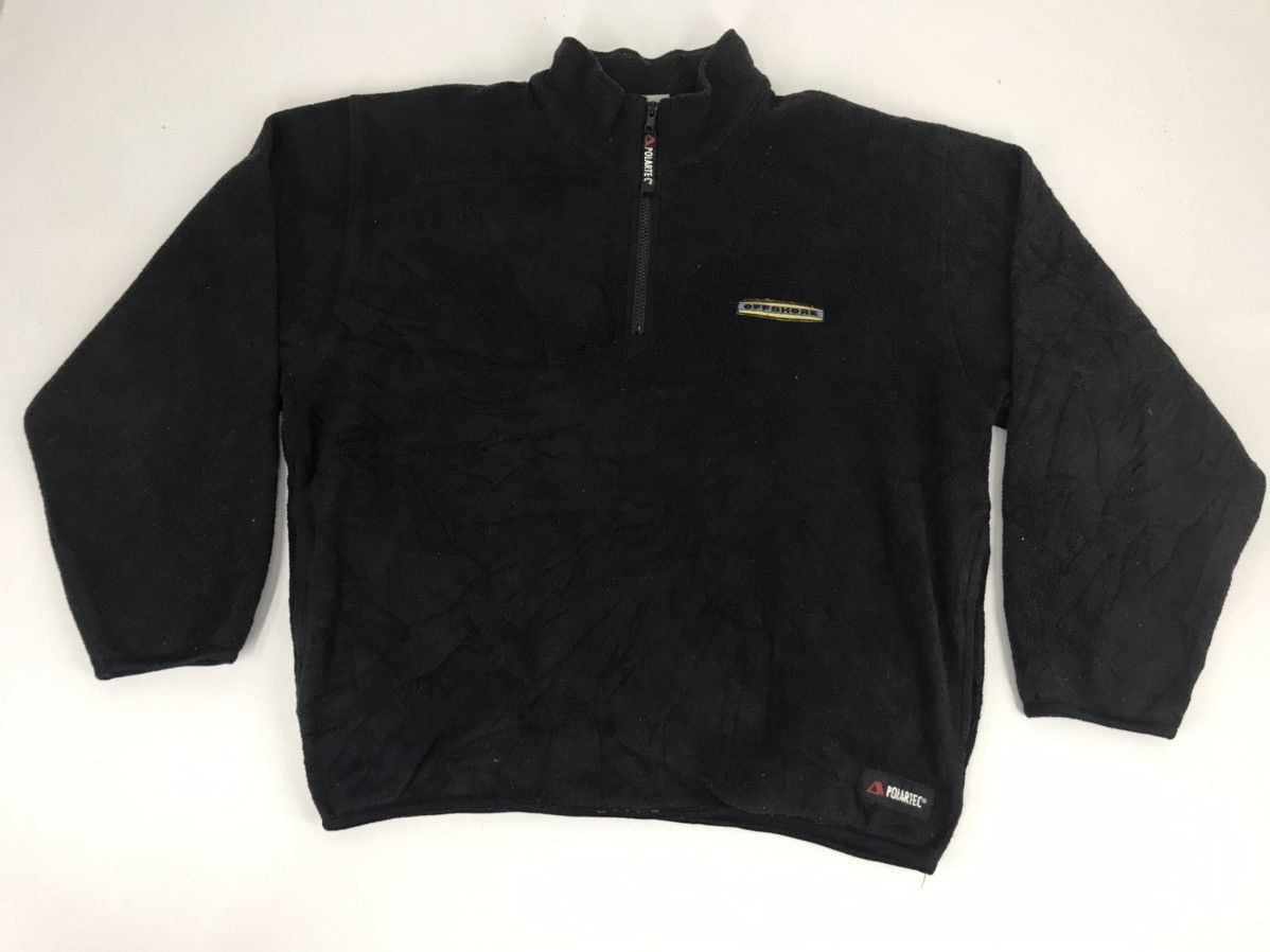 image of Very Vintage Off Shore Newport Beach Fleece Sweatshirt Hoodies in Black, Men's (Size Medium)
