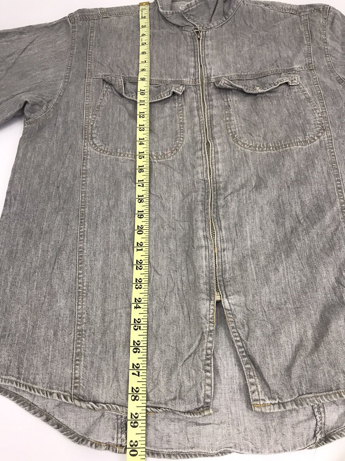 Big John Vintage 90s Big John of Denim Zipper Shirt Western Design Size US XL / EU 56 / 4 - 10 Thumbnail