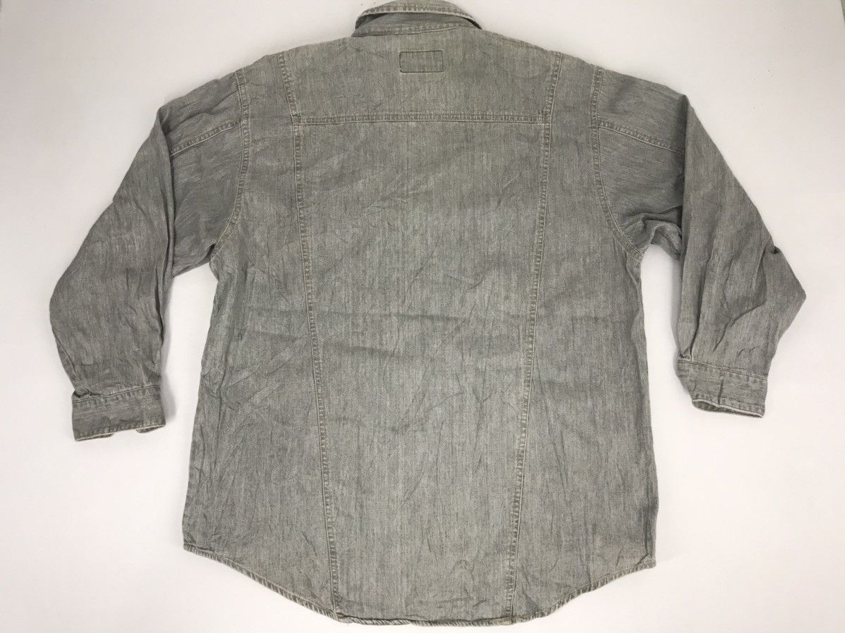 Big John Vintage 90s Big John of Denim Zipper Shirt Western Design Size US XL / EU 56 / 4 - 2 Thumbnail