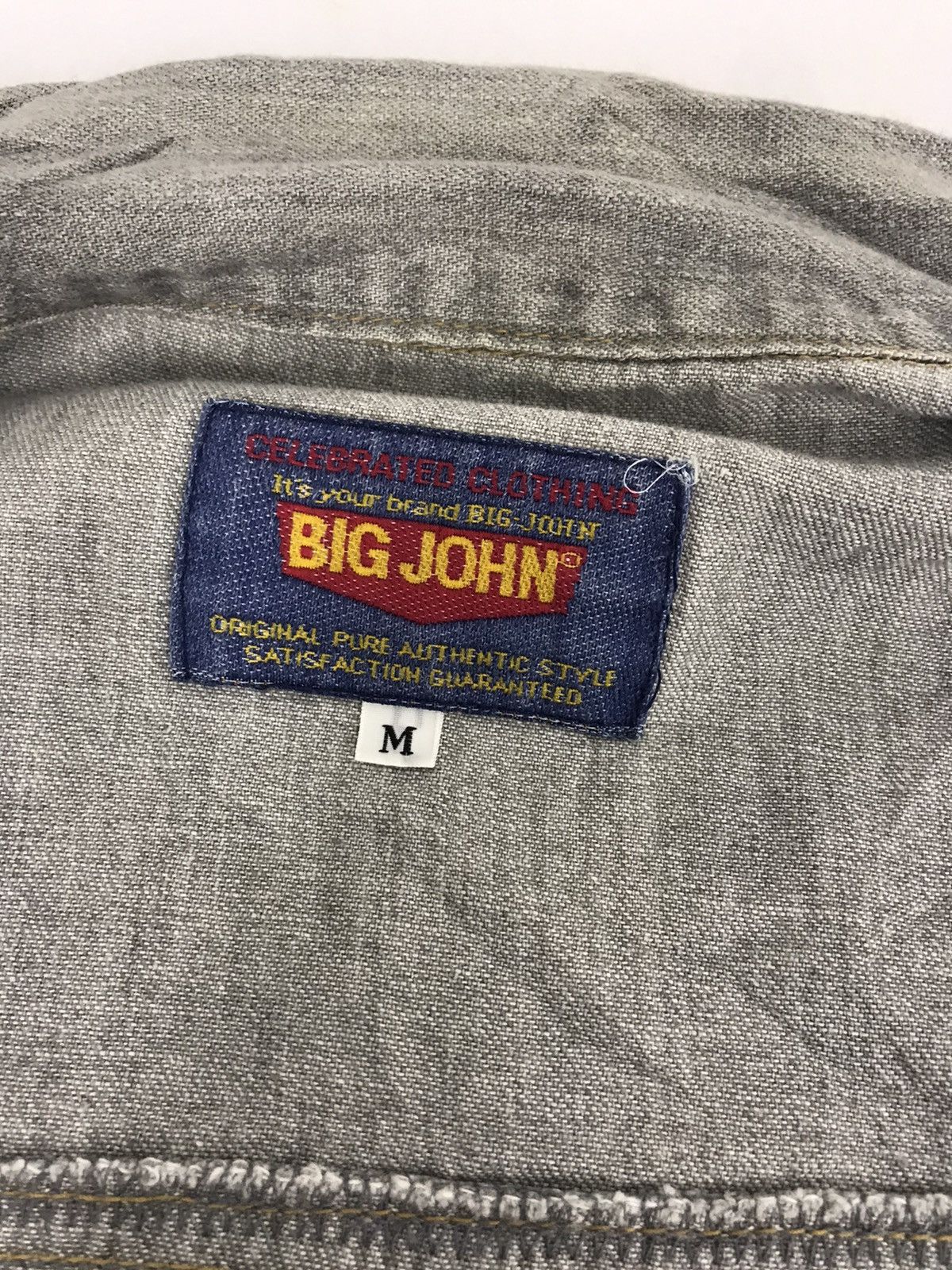 Big John Vintage 90s Big John of Denim Zipper Shirt Western Design Size US XL / EU 56 / 4 - 5 Thumbnail