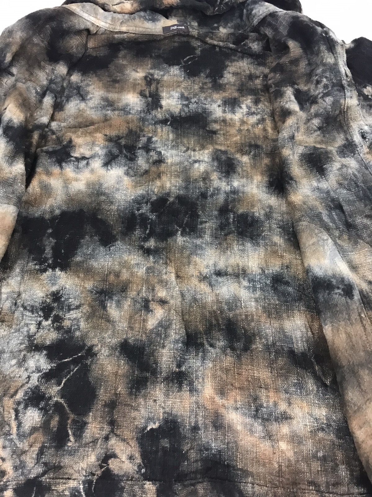 Japanese Brand Vintage Dill-cash Hoodies Button Down Style Tye Dye Ethic Size US L / EU 52-54 / 3 - 5 Thumbnail