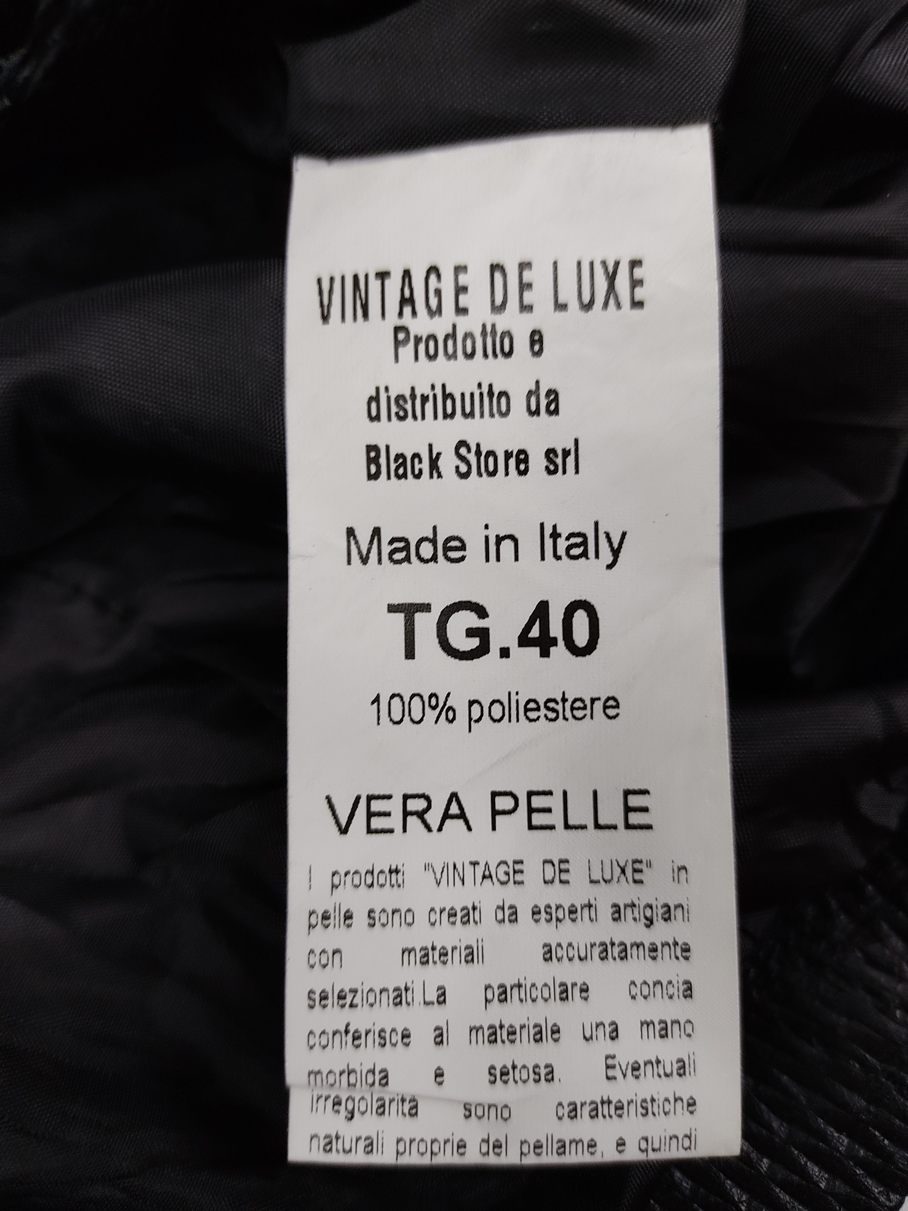 Designer Vintage De Luxe Made in Italy Motorcycle Jacket Design Size XS / US 0-2 / IT 36-38 - 7 Thumbnail