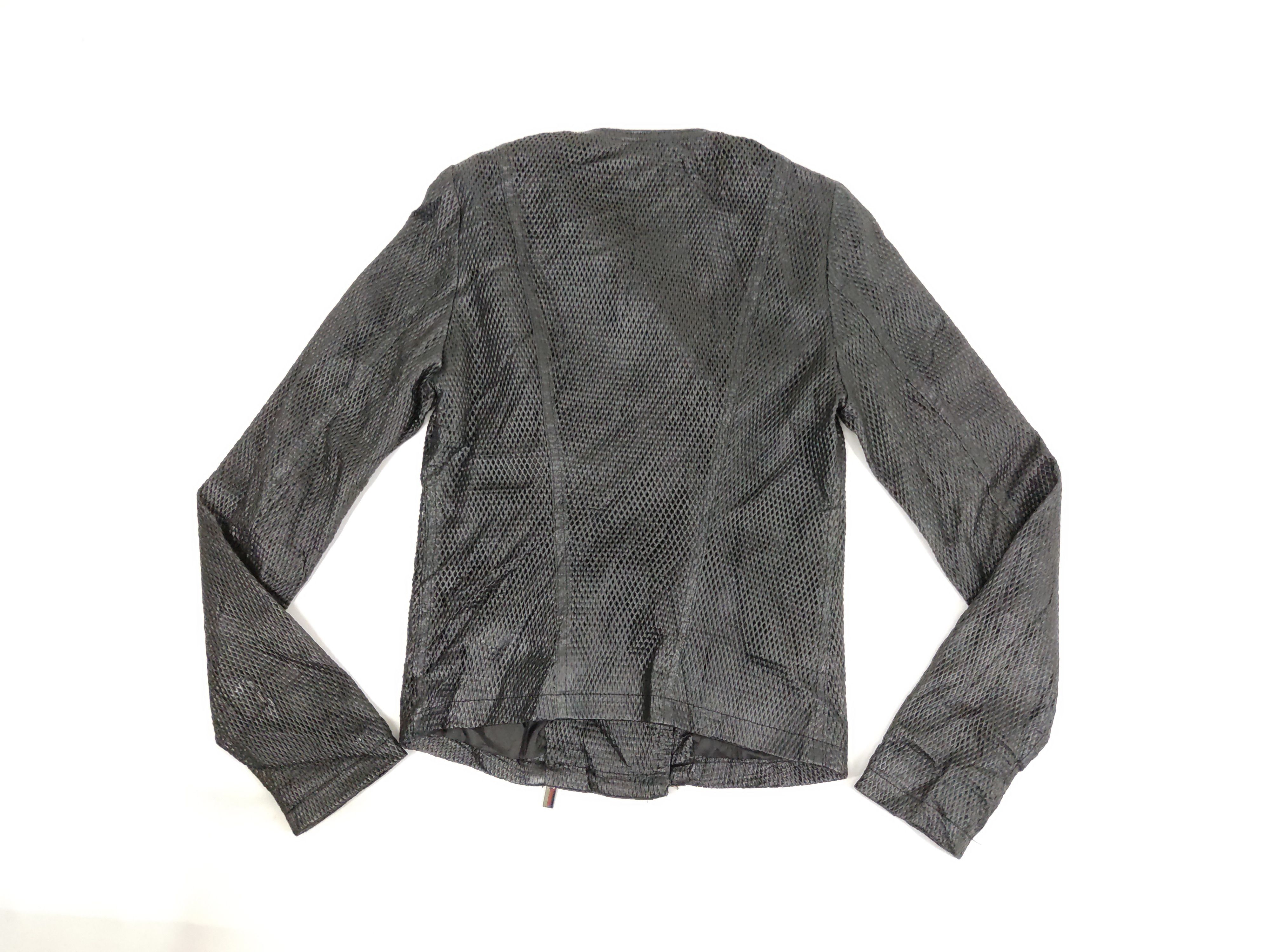 Designer Vintage De Luxe Made in Italy Motorcycle Jacket Design Size XS / US 0-2 / IT 36-38 - 2 Thumbnail
