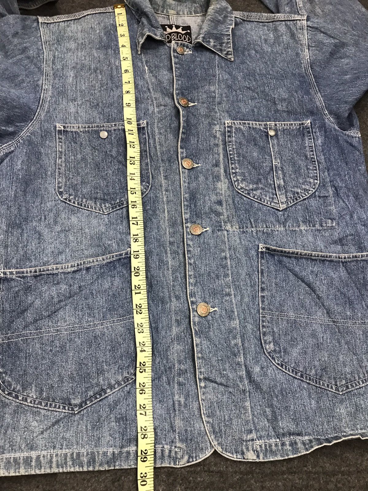 Japanese Brand Neo Blood Denim Jacket Four Pockets Trucker Workwear Size US L / EU 52-54 / 3 - 10 Thumbnail