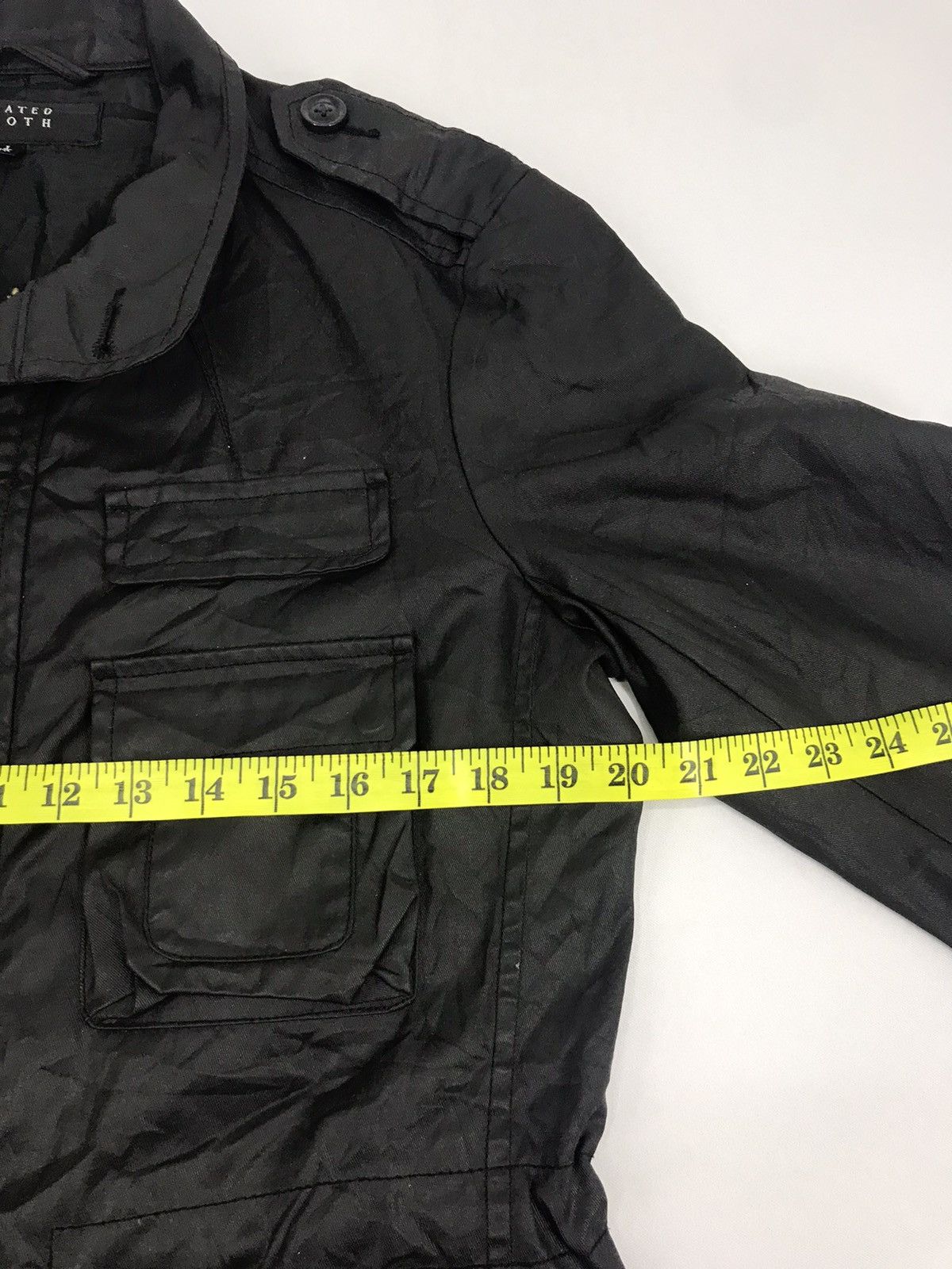 Japanese Brand Coated Cloth Denim Jacket 4 Pockets Workwear Cyber Punk Size US M / EU 48-50 / 2 - 6 Thumbnail