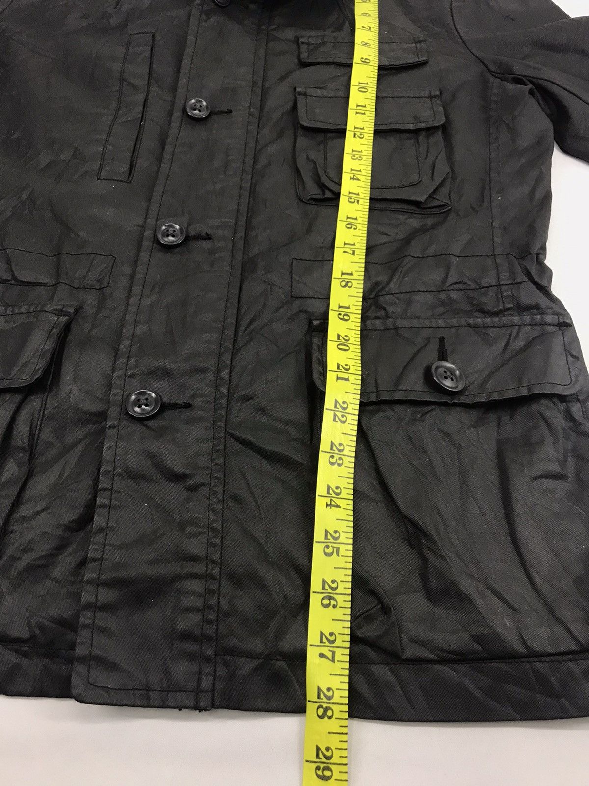 Japanese Brand Coated Cloth Denim Jacket 4 Pockets Workwear Cyber Punk Size US M / EU 48-50 / 2 - 5 Thumbnail