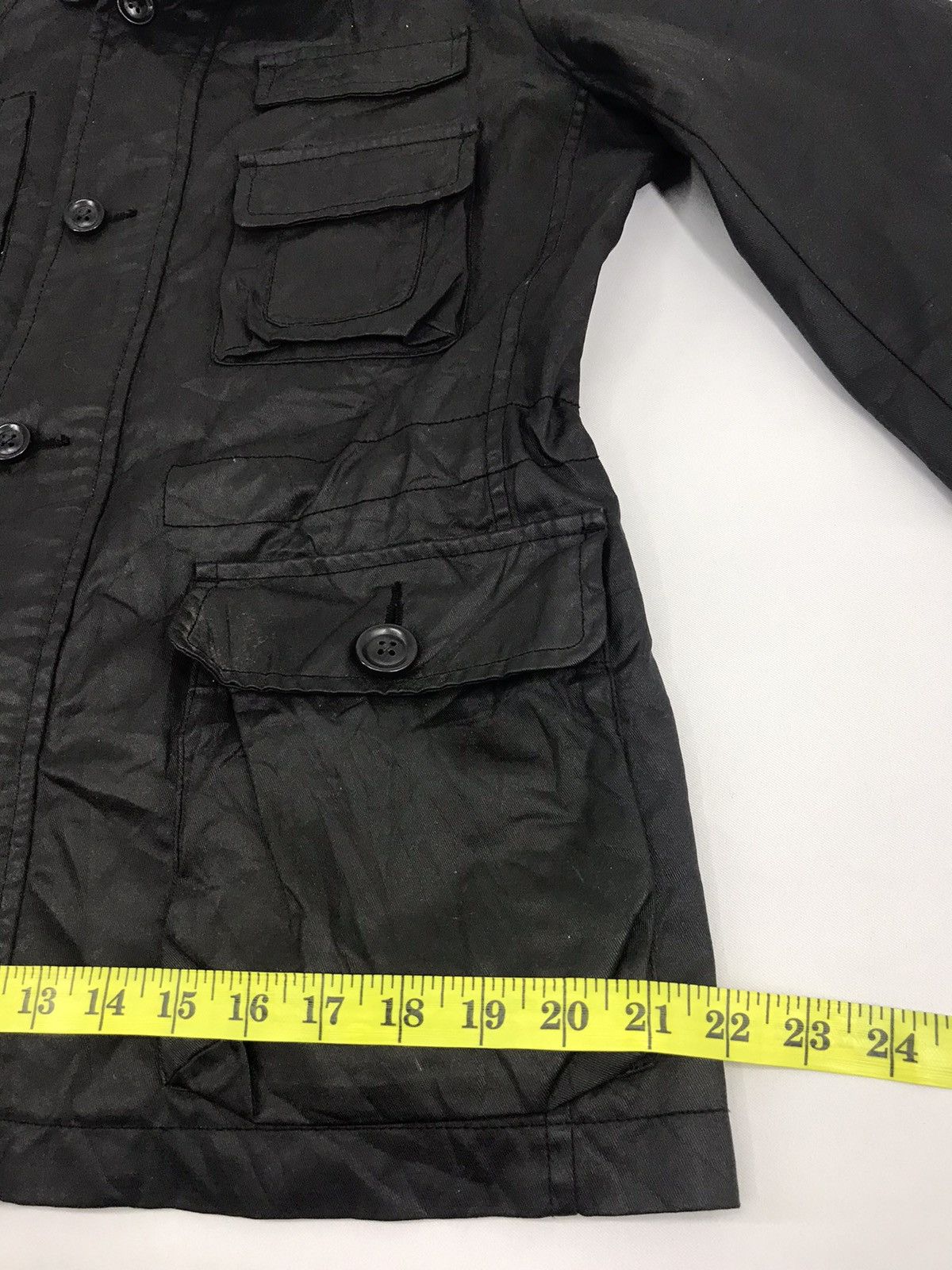 Japanese Brand Coated Cloth Denim Jacket 4 Pockets Workwear Cyber Punk Size US M / EU 48-50 / 2 - 7 Thumbnail
