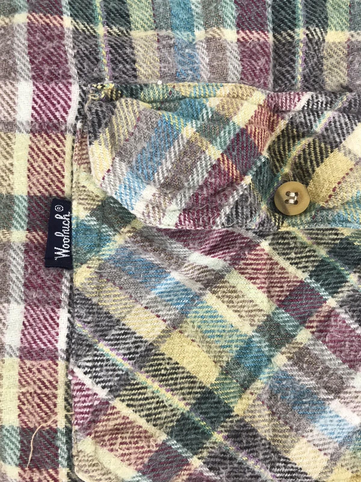 Flannel Woolrich Plaid Checked Wear Double Pockets Classic Size US L / EU 52-54 / 3 - 3 Thumbnail