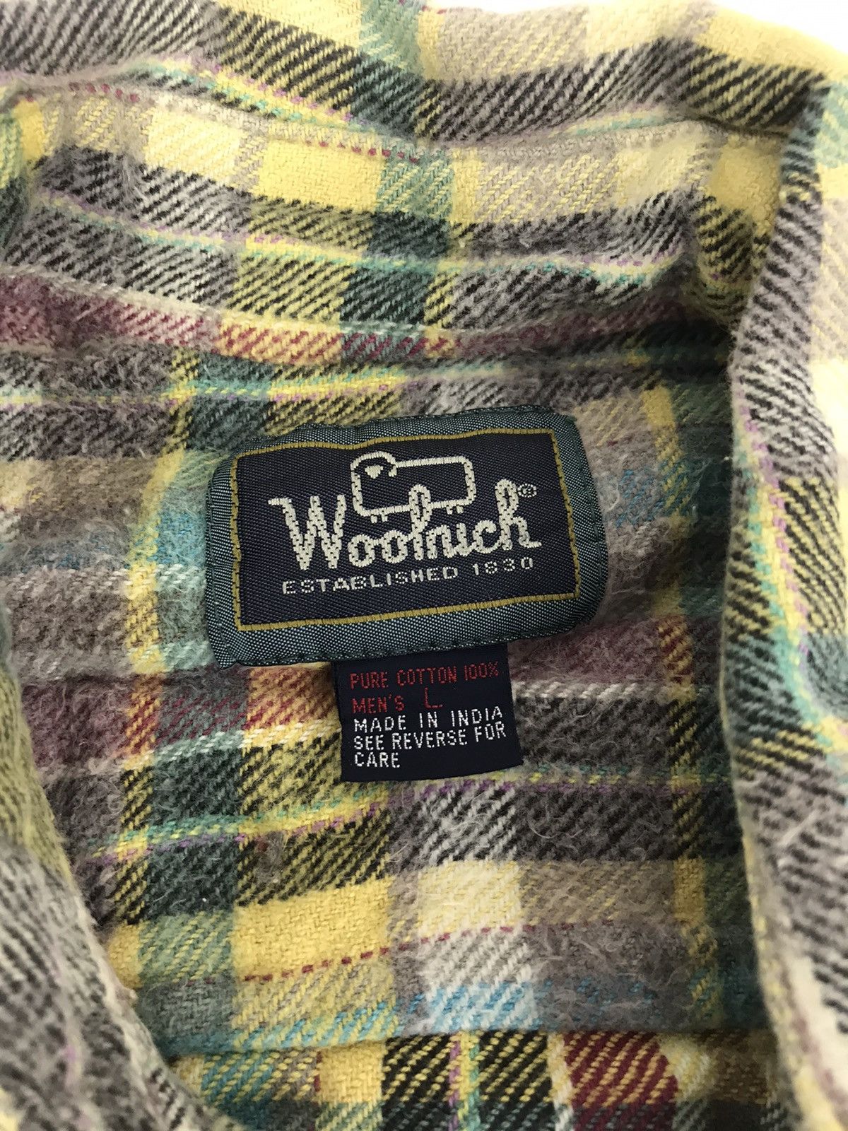 Flannel Woolrich Plaid Checked Wear Double Pockets Classic Size US L / EU 52-54 / 3 - 4 Thumbnail