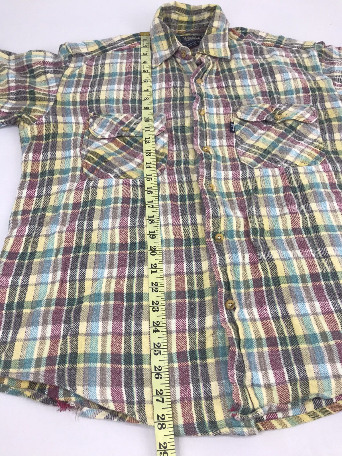 Flannel Woolrich Plaid Checked Wear Double Pockets Classic Size US L / EU 52-54 / 3 - 12 Thumbnail