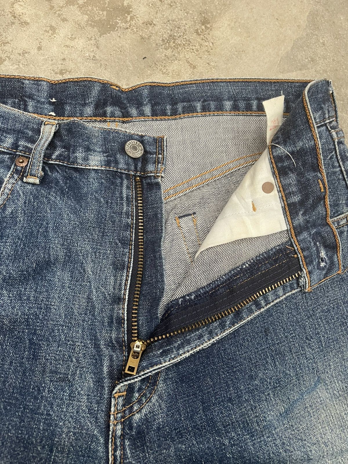 Levi's Vintage Clothing Vintage LEVIS Big E 502XX Selvedge Jorts Denim Size US 34 / EU 50 - 8 Thumbnail