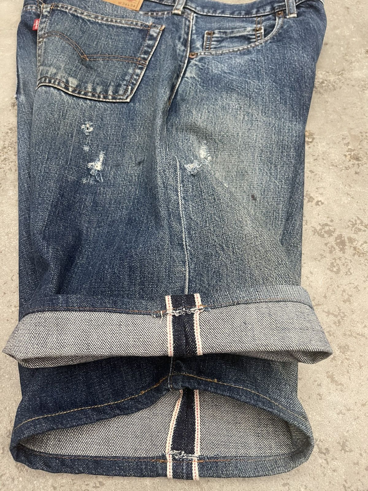 Levi's Vintage Clothing Vintage LEVIS Big E 502XX Selvedge Jorts Denim Size US 34 / EU 50 - 20 Thumbnail