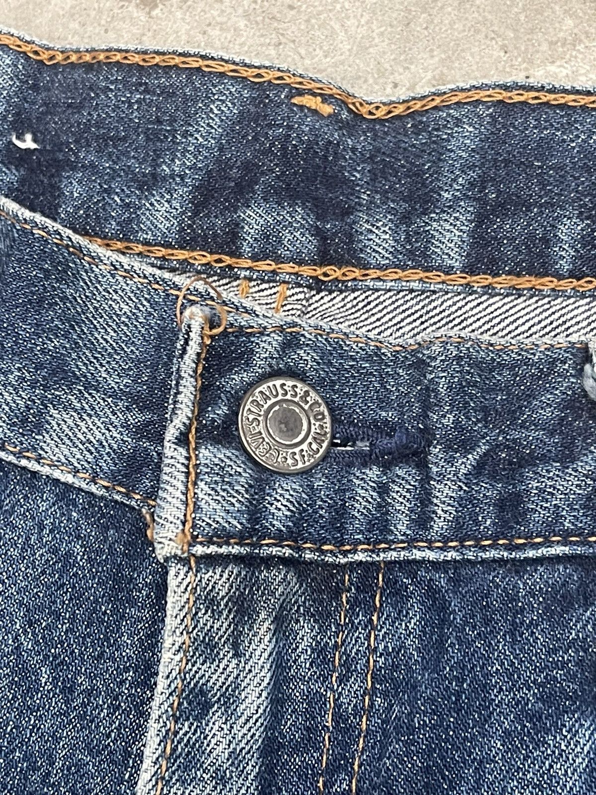 Levi's Vintage Clothing Vintage LEVIS Big E 502XX Selvedge Jorts Denim Size US 34 / EU 50 - 7 Thumbnail