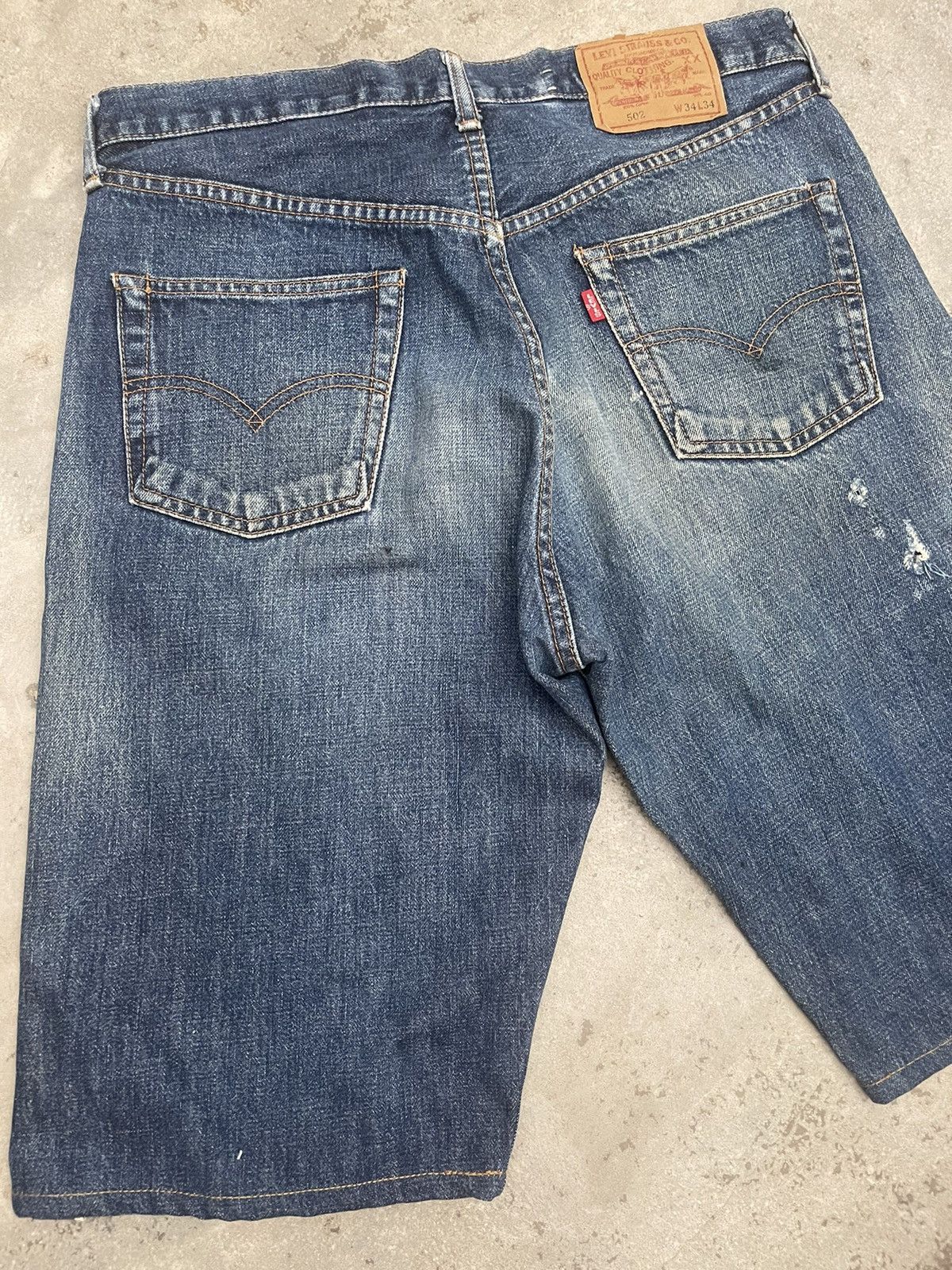 Levi's Vintage Clothing Vintage LEVIS Big E 502XX Selvedge Jorts Denim Size US 34 / EU 50 - 15 Thumbnail