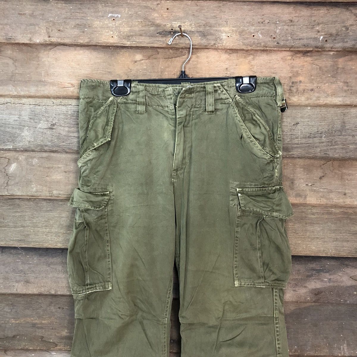 Global Work DL Global Work Green Multipocket Tactical Cargo Pants #c973 Size US 30 / EU 46 - 2 Thumbnail