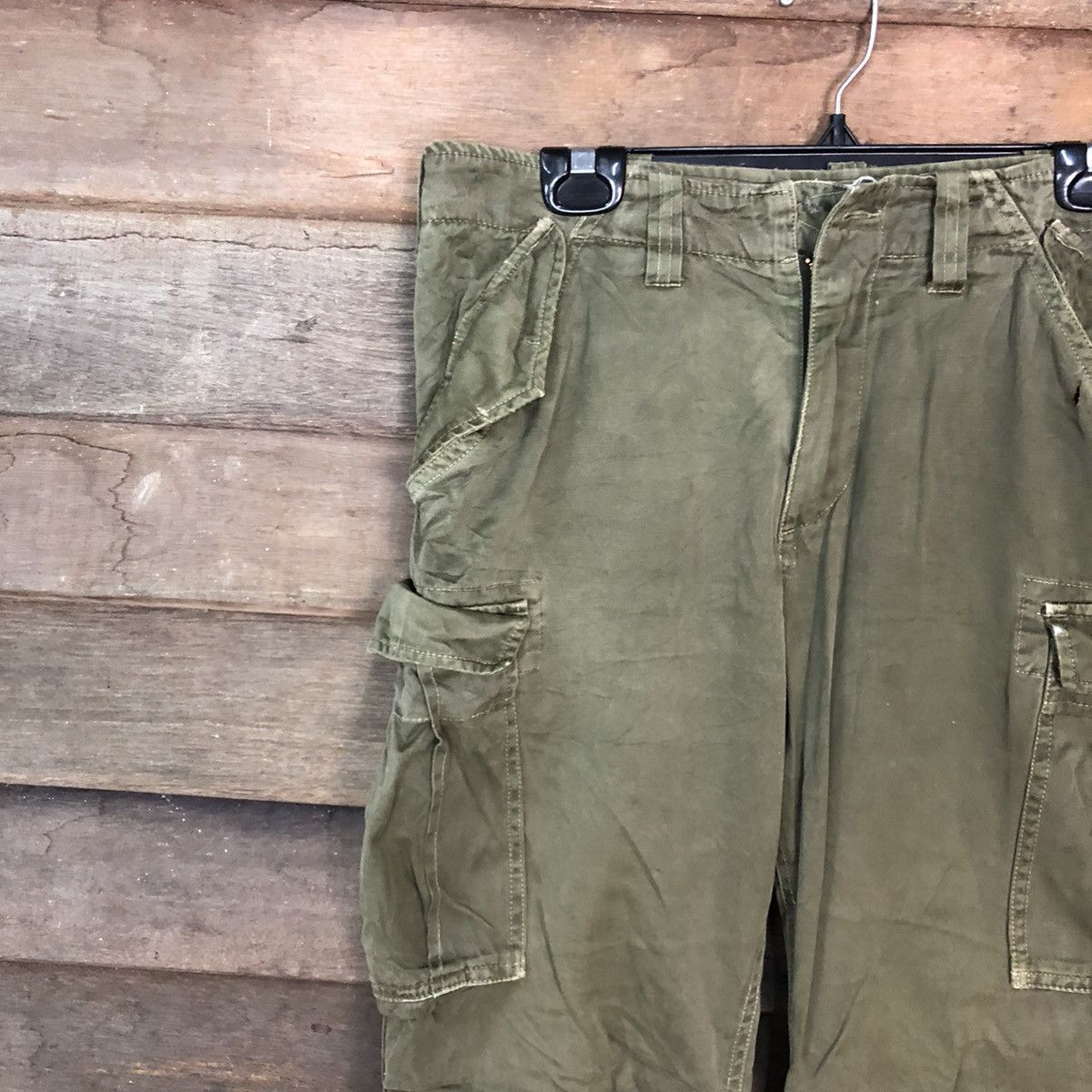 Global Work DL Global Work Green Multipocket Tactical Cargo Pants #c973 Size US 30 / EU 46 - 6 Thumbnail
