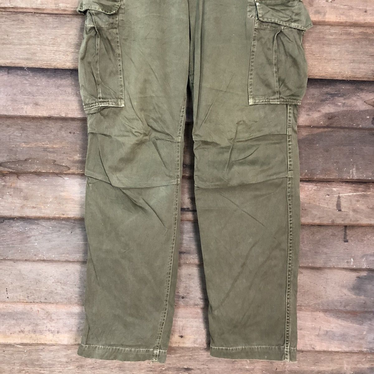 Global Work DL Global Work Green Multipocket Tactical Cargo Pants #c973 Size US 30 / EU 46 - 3 Thumbnail