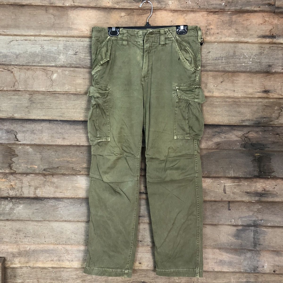 DL Global Work Green Multipocket Tactical Cargo Pants #c973