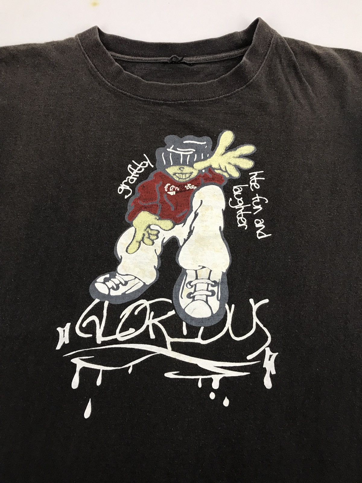 Rap Tees Pro Route Glorious Grafitty Rap Hip Hop Baggy Style Tee Size US M / EU 48-50 / 2 - 2 Thumbnail