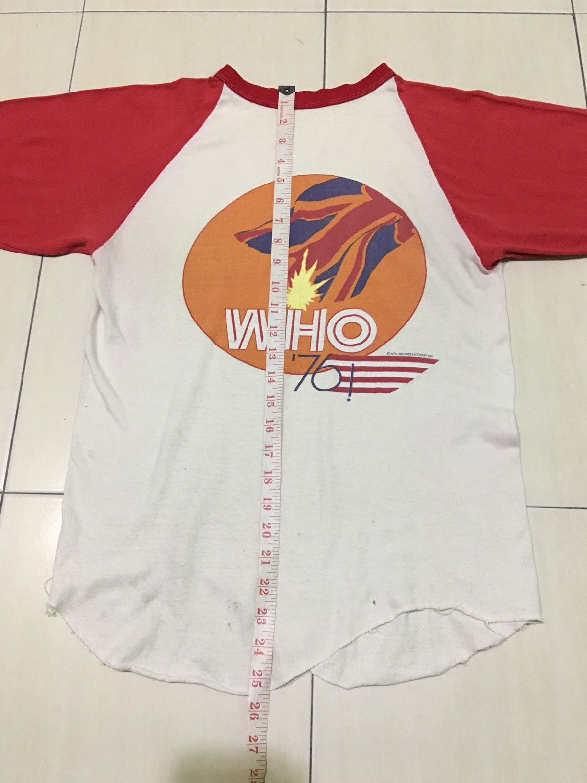 Band Tees Vintage 70s The Who Tour 1975 Band tour shirt Size US M / EU 48-50 / 2 - 6 Thumbnail