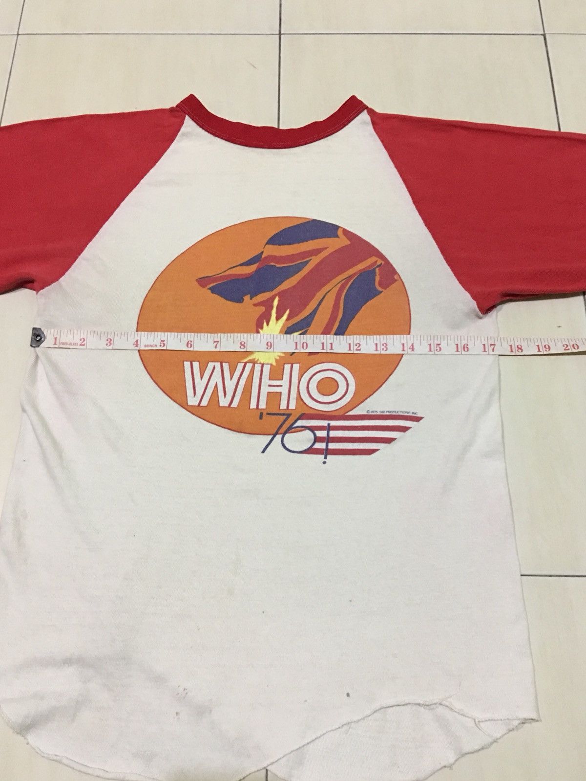 Band Tees Vintage 70s The Who Tour 1975 Band tour shirt Size US M / EU 48-50 / 2 - 5 Thumbnail